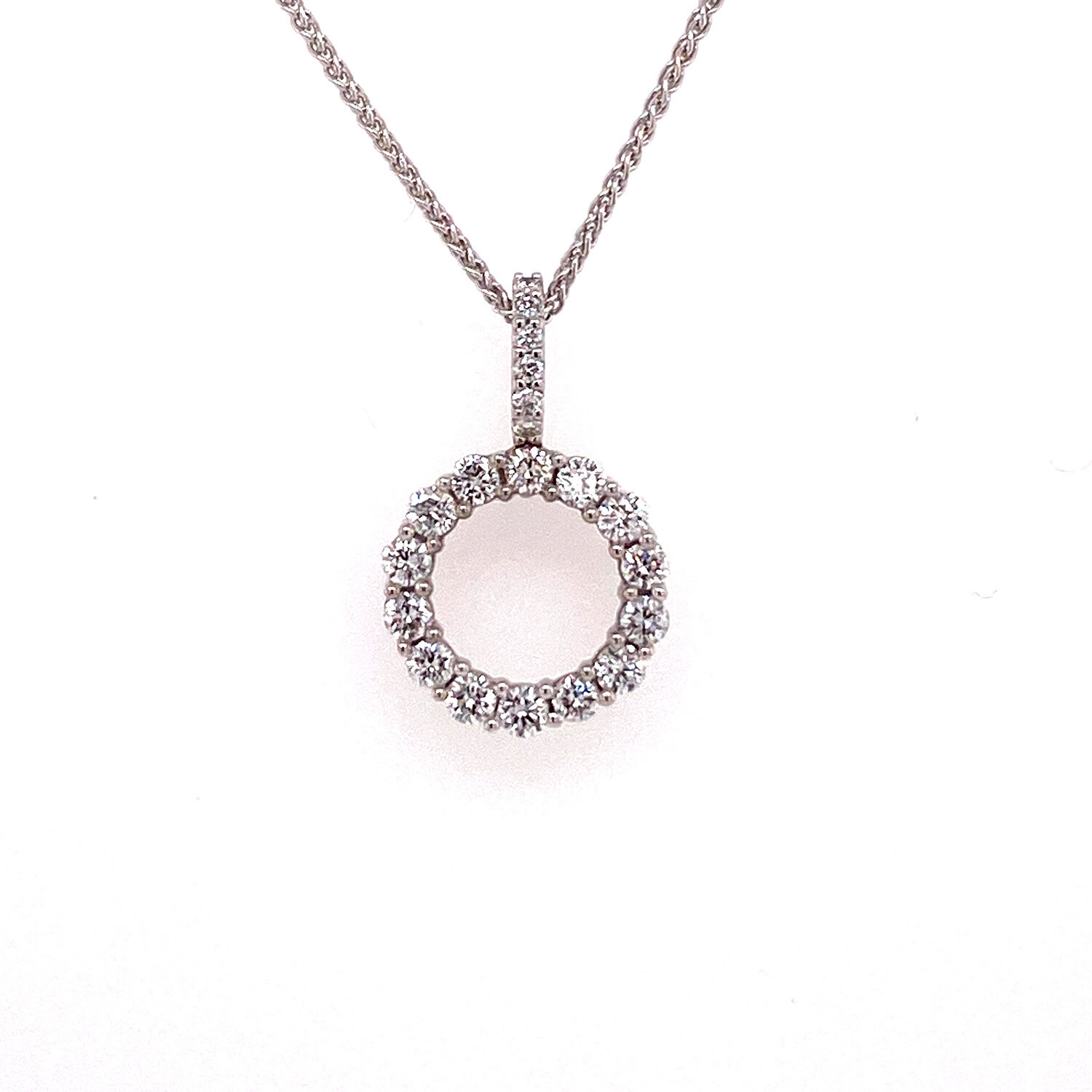Halo Diamond Pendant Semi Mount