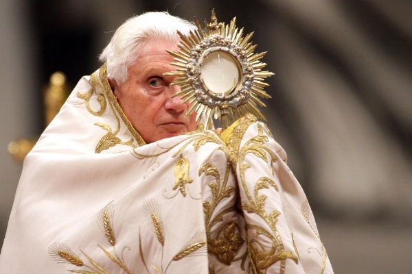 Depicted here: The Pope himself or Wally my neighbour. I am unsure . . . all old people look the same.