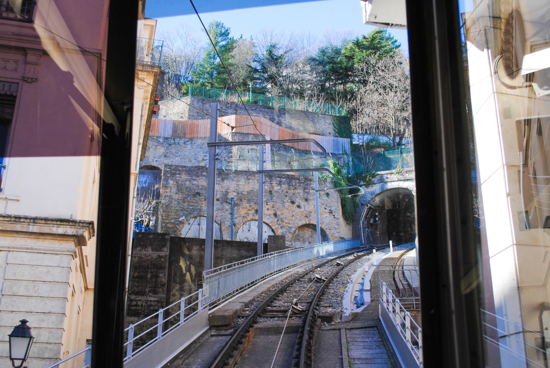 Funicular to Fourvière in Lyon, France