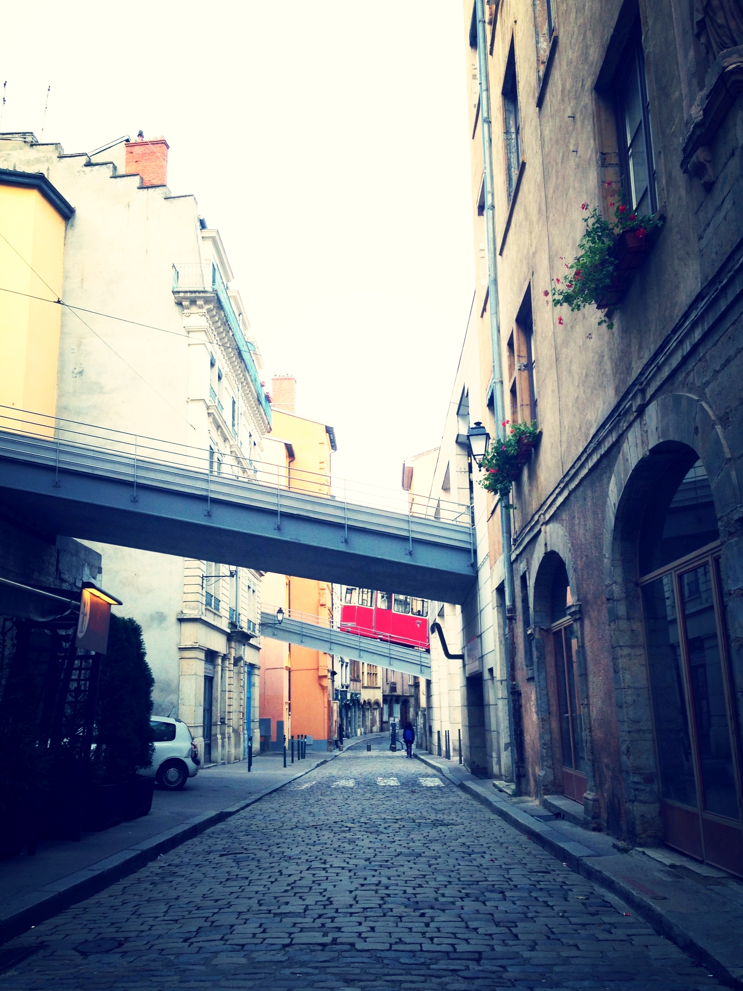 Funicular to Fourvière in Lyon, France