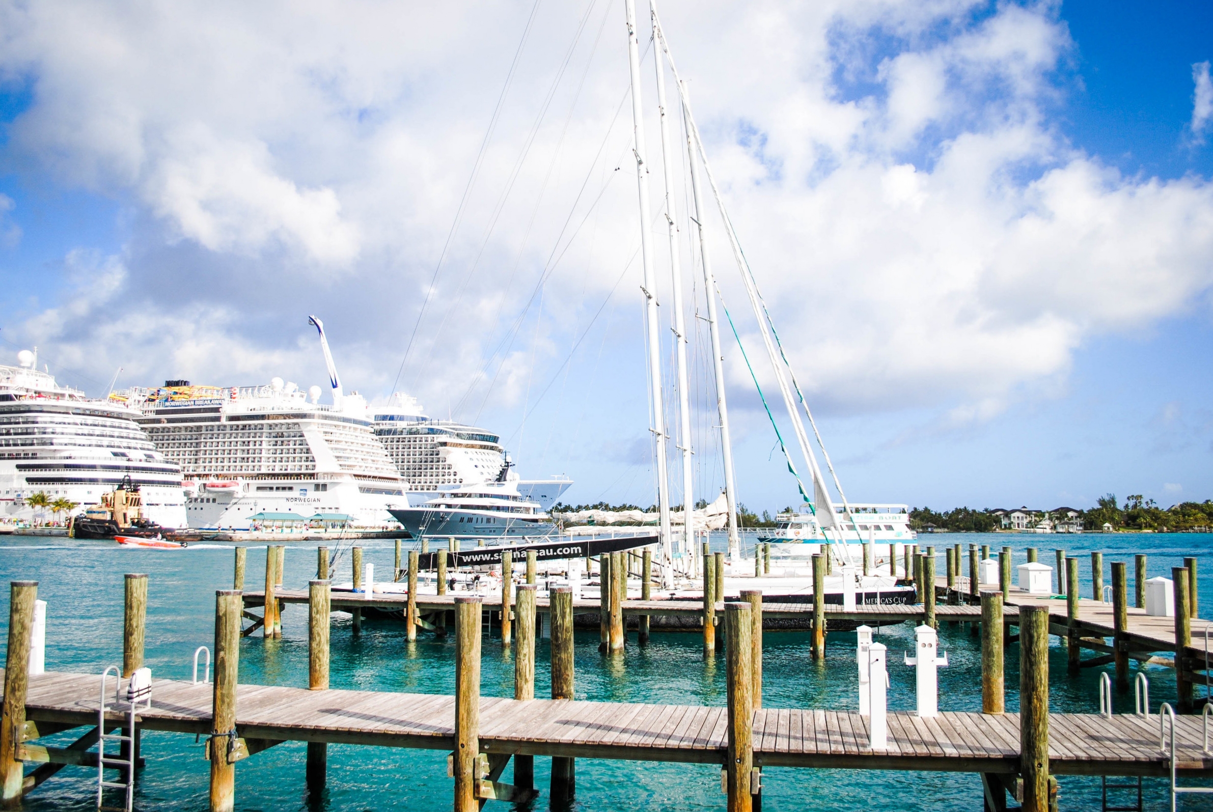 Downtown in Nassau, Bahamas