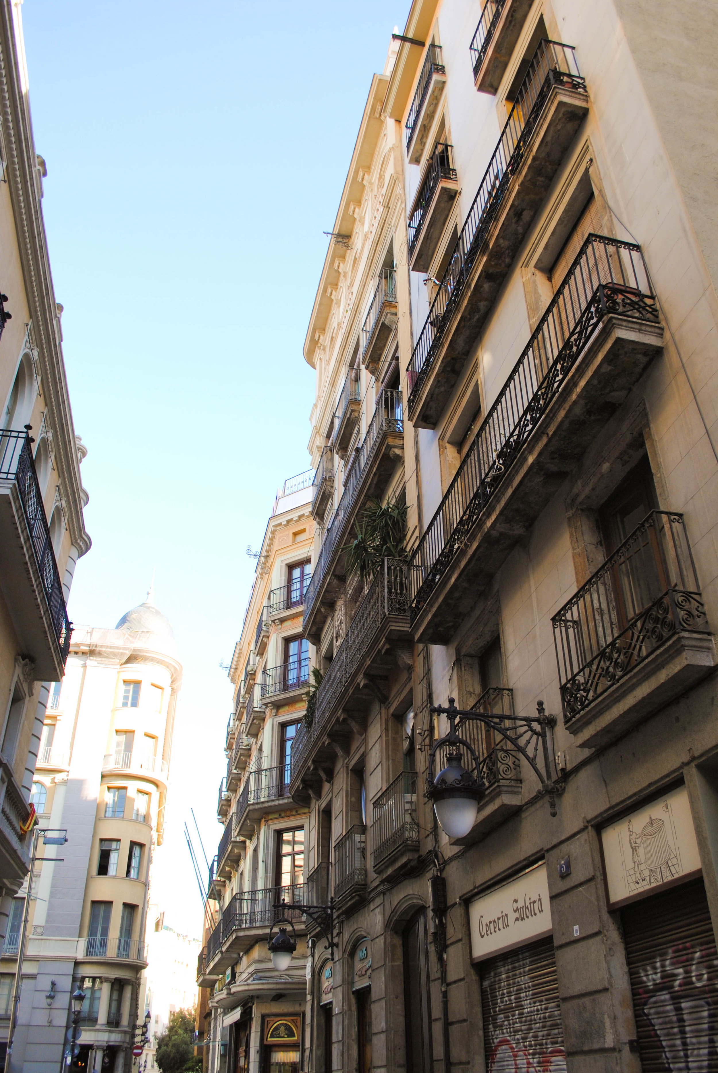 Gothic District in Barcelona, Spain