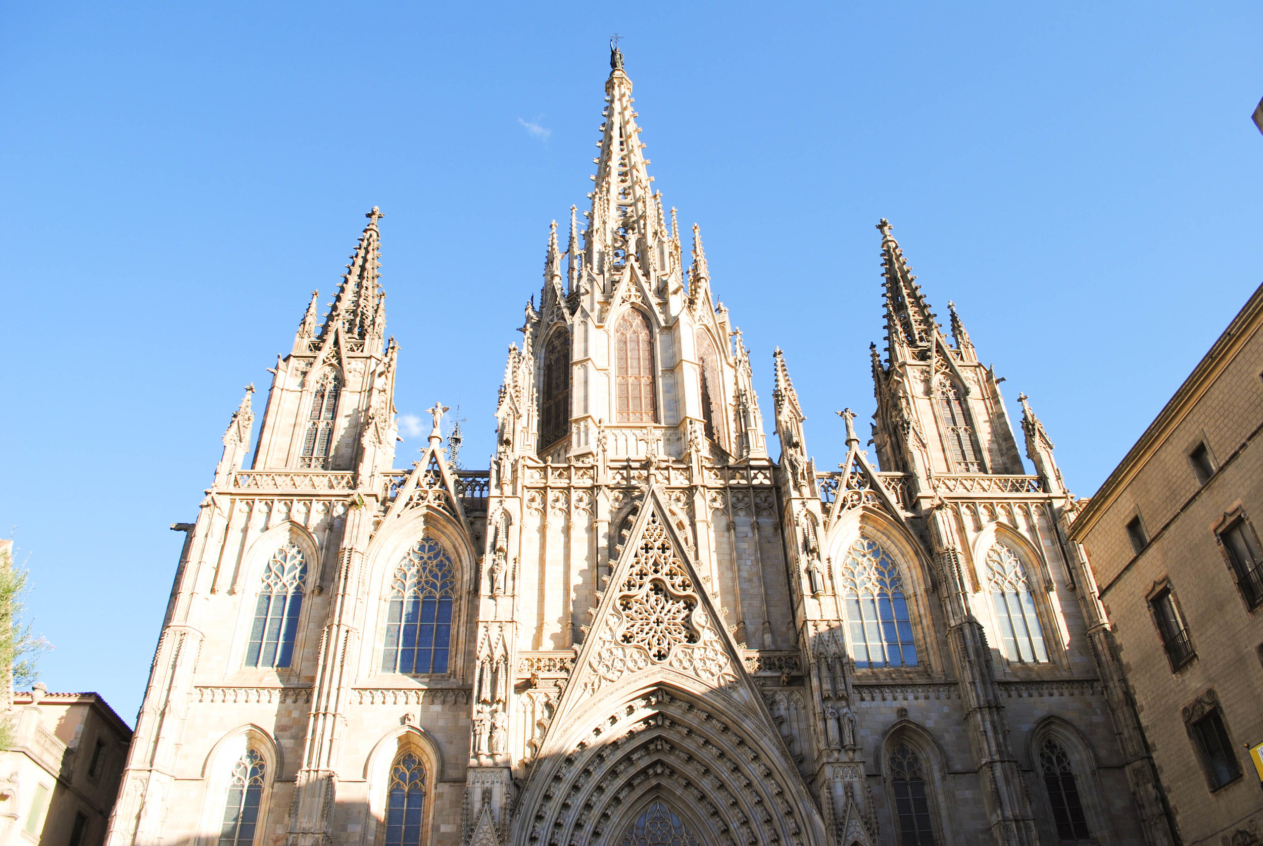 Gothic District in Barcelona, Spain