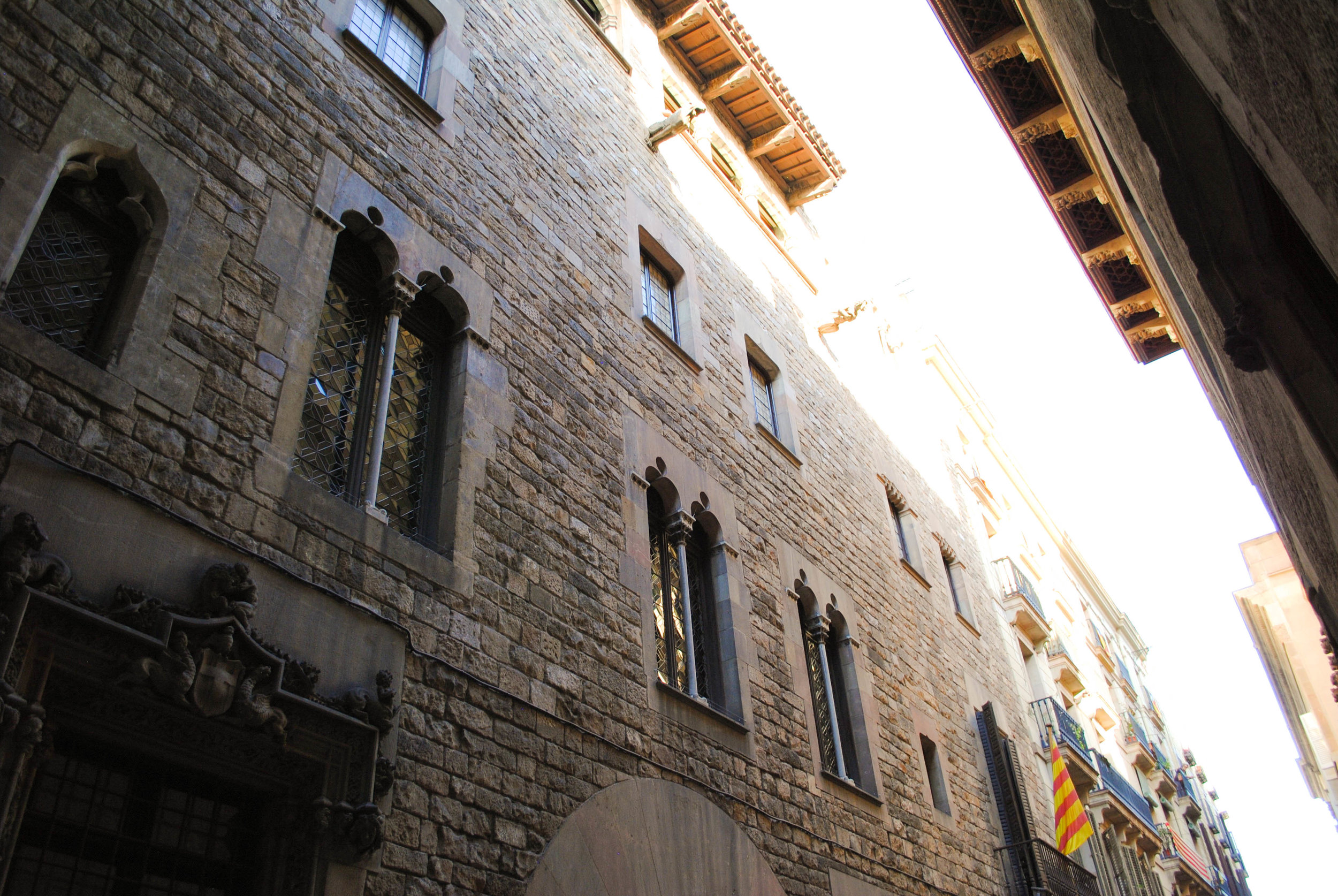 Gothic District in Barcelona, Spain