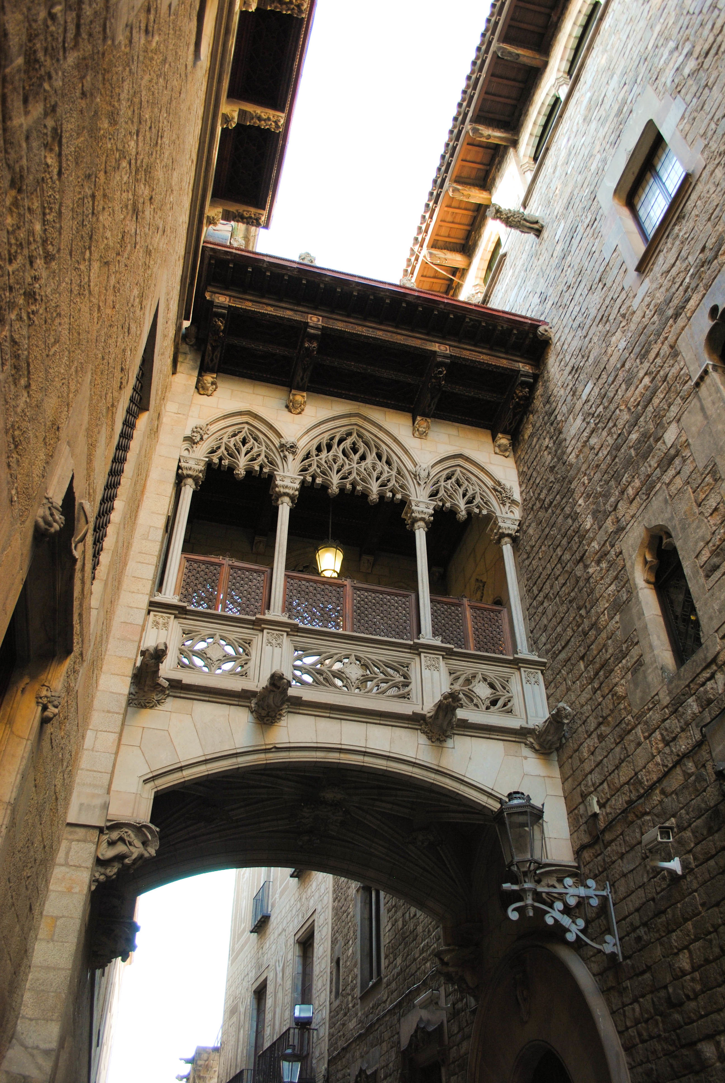 Gothic District in Barcelona, Spain