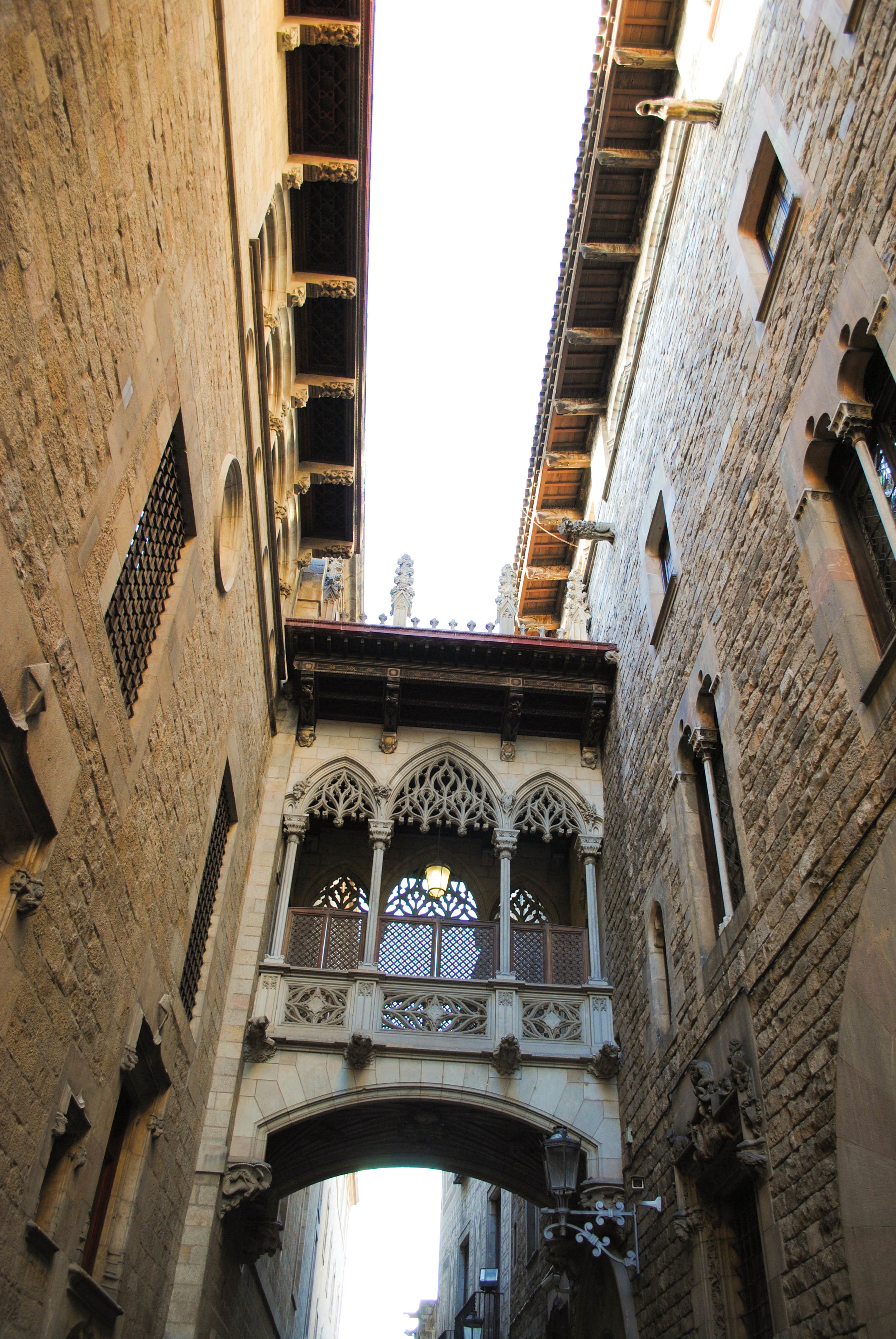 Gothic District in Barcelona, Spain