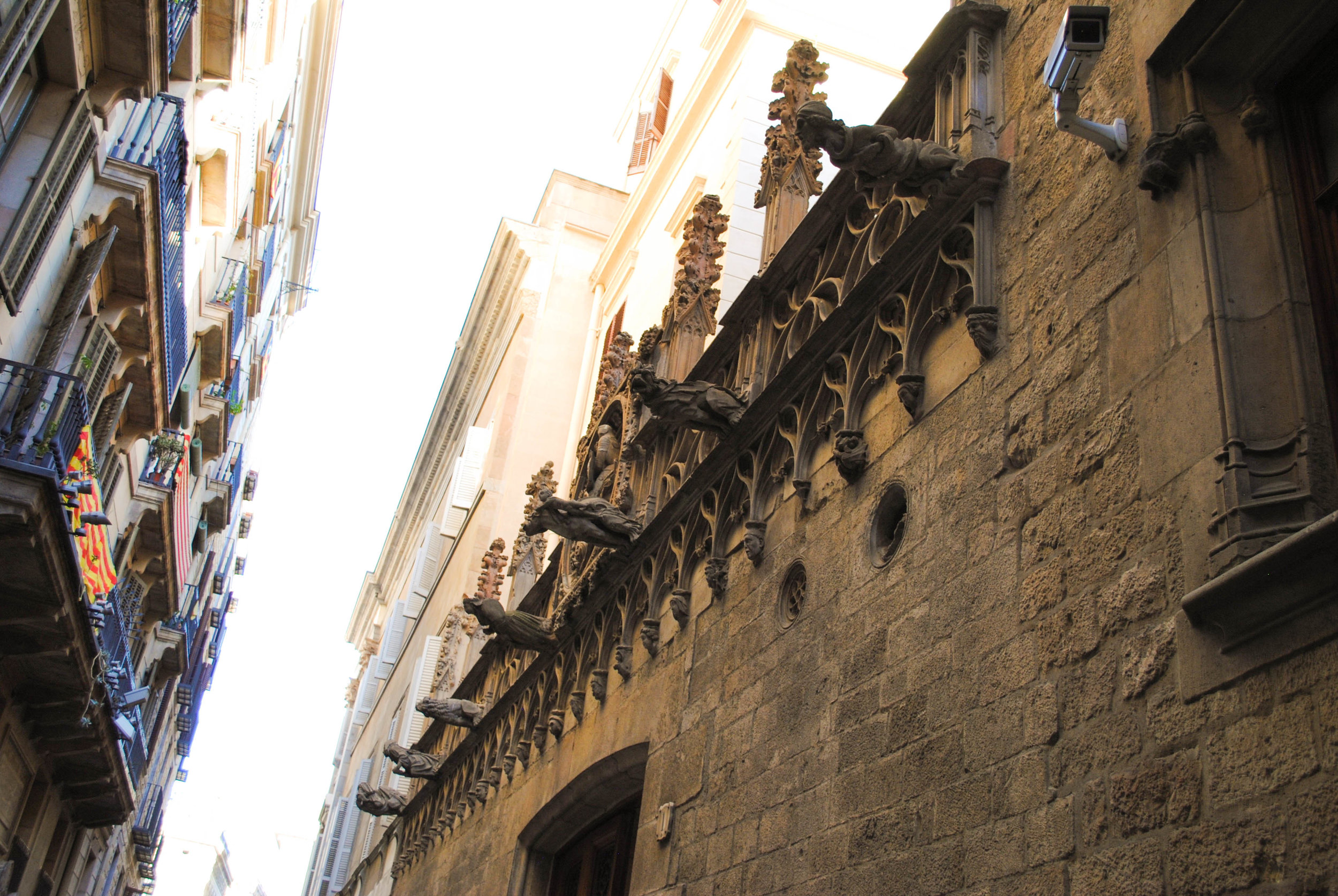 Gothic District in Barcelona, Spain