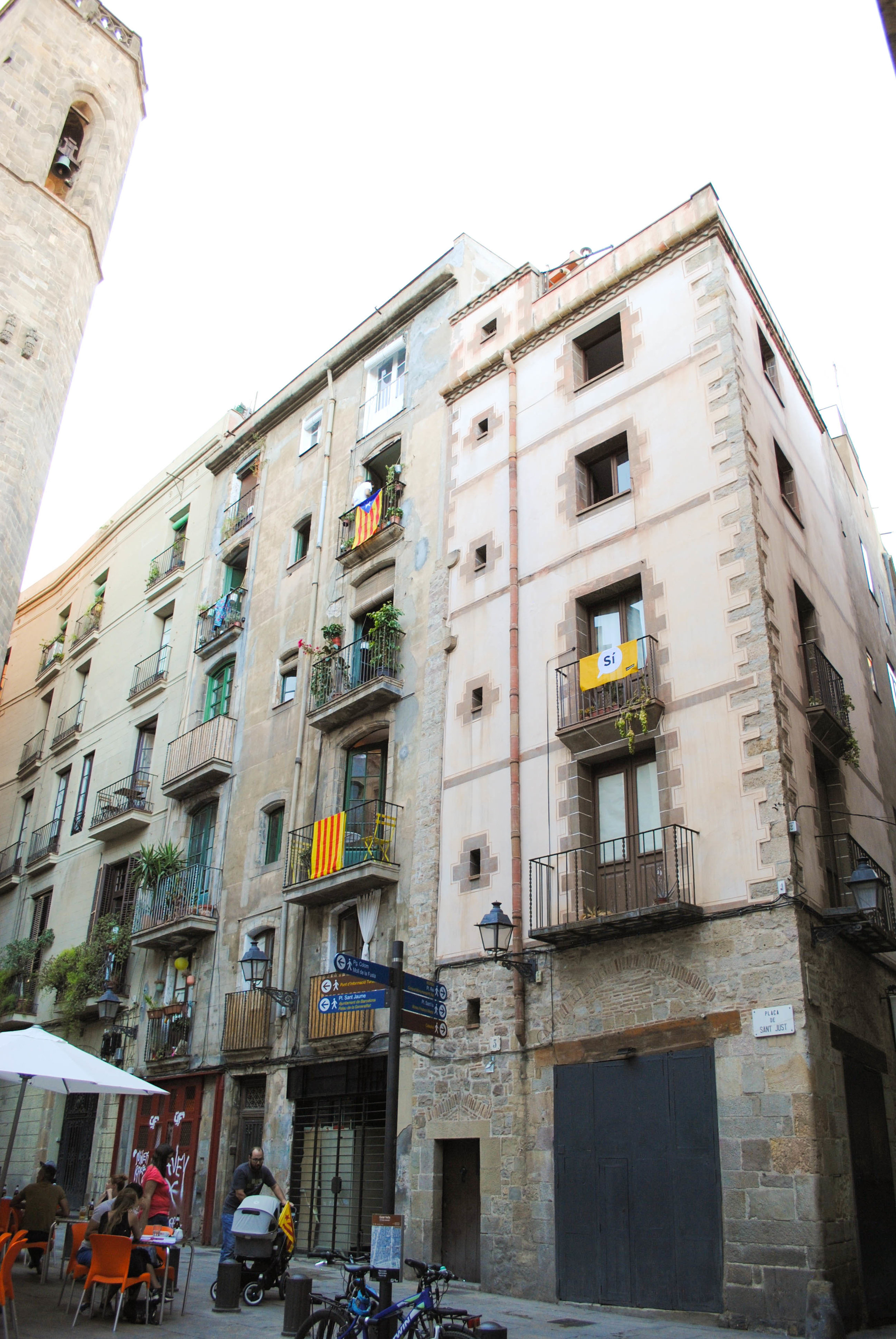 Gothic District in Barcelona, Spain