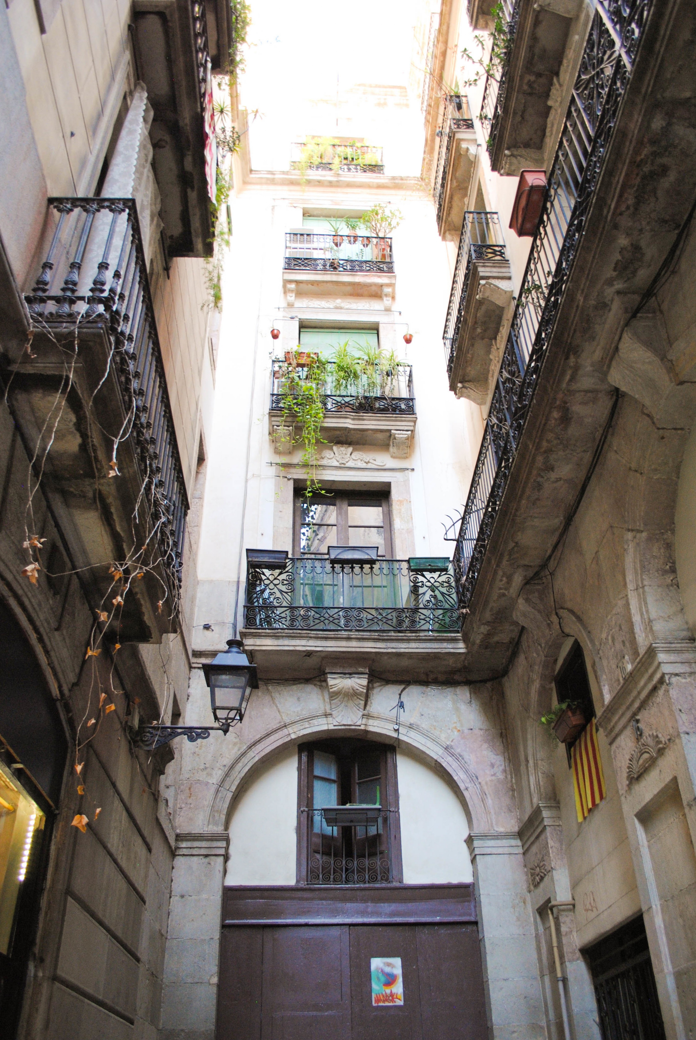 Gothic District in Barcelona, Spain