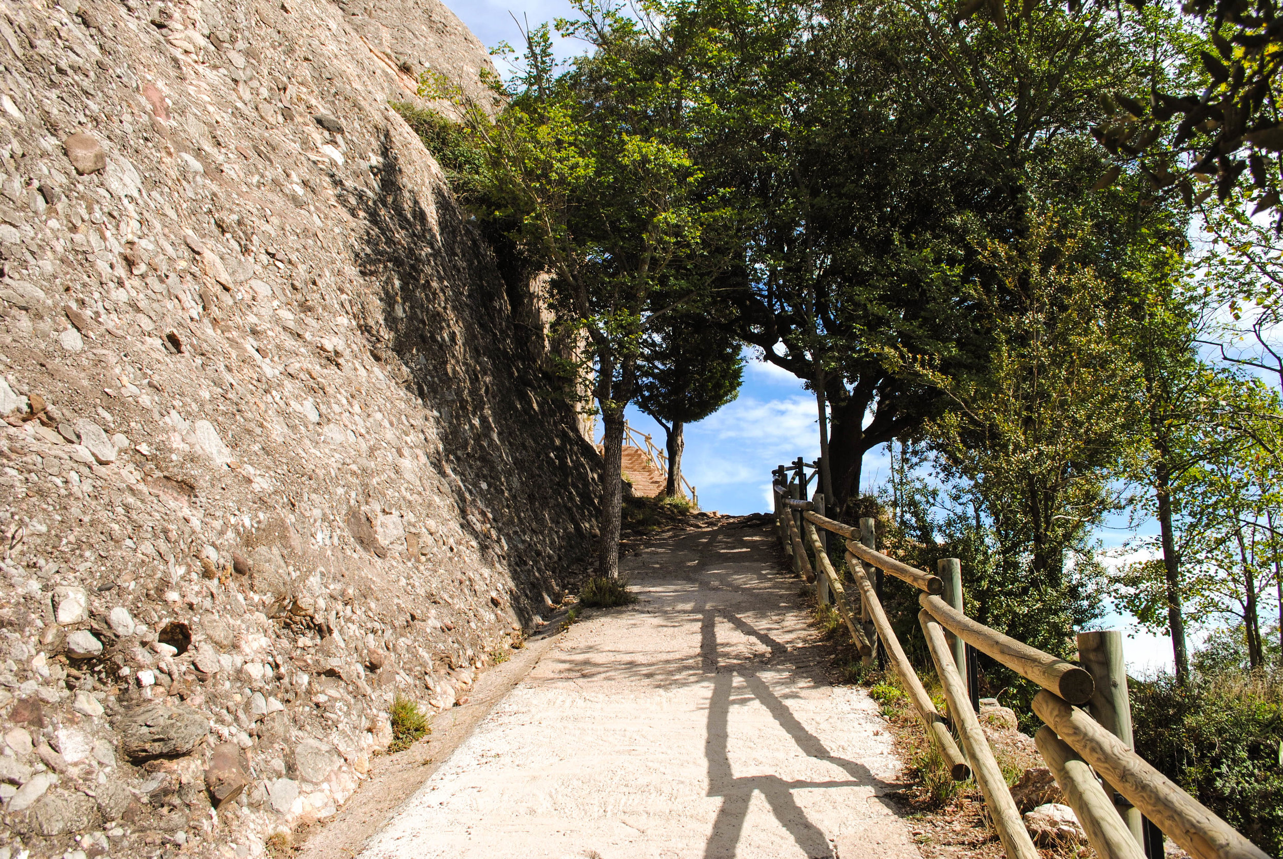 Hiking in Montserrat in Catalonia, Spain