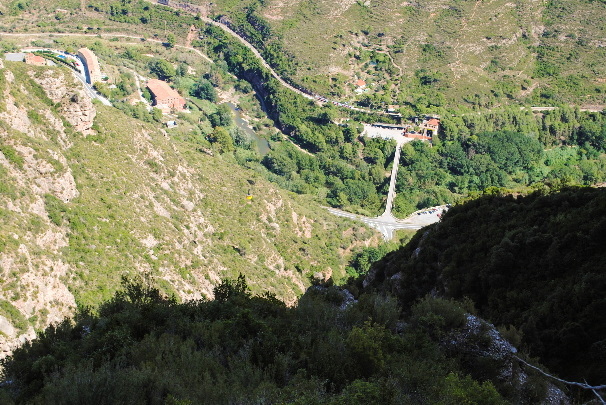 Hiking in Montserrat in Catalonia, Spain