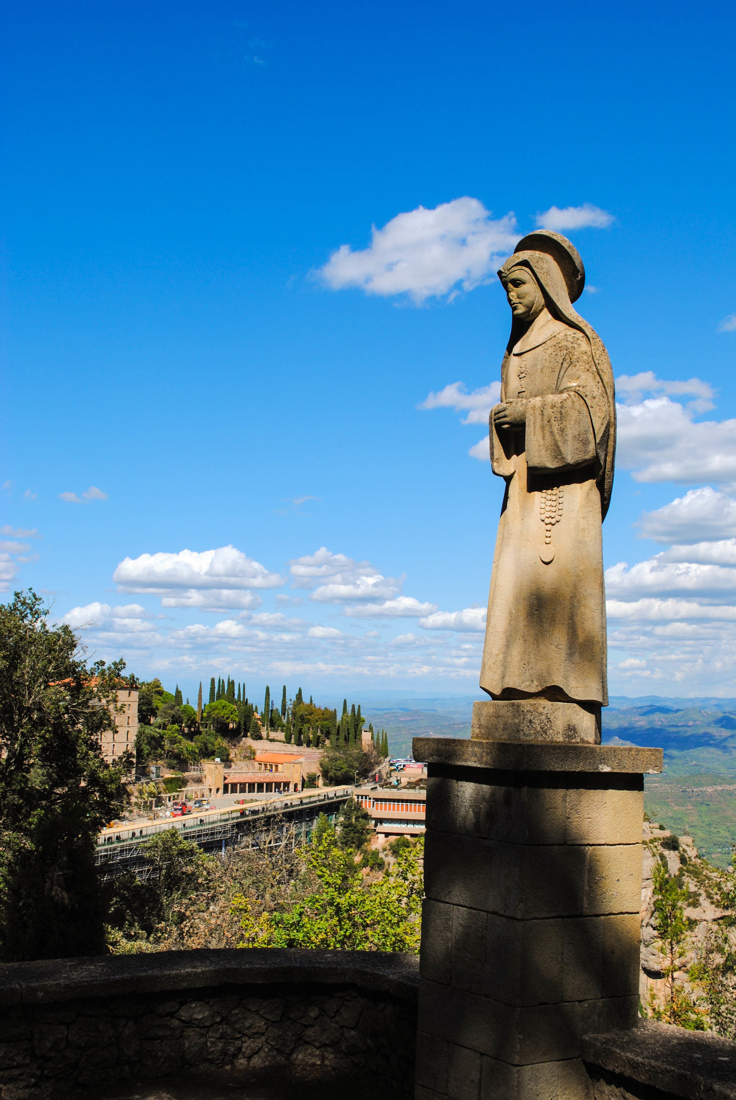 Hiking in Montserrat in Catalonia, Spain