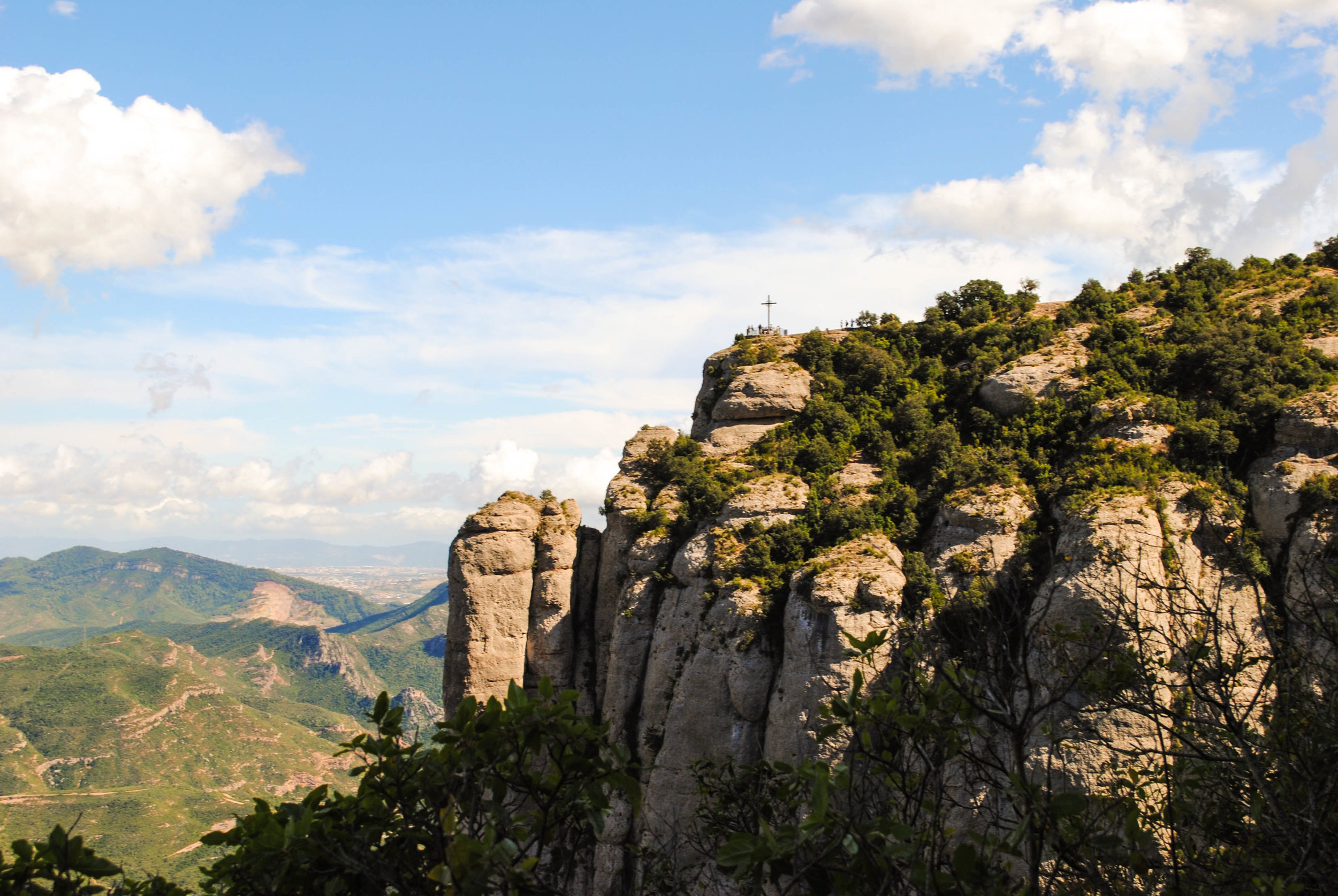 Hiking in Montserrat in Catalonia, Spain