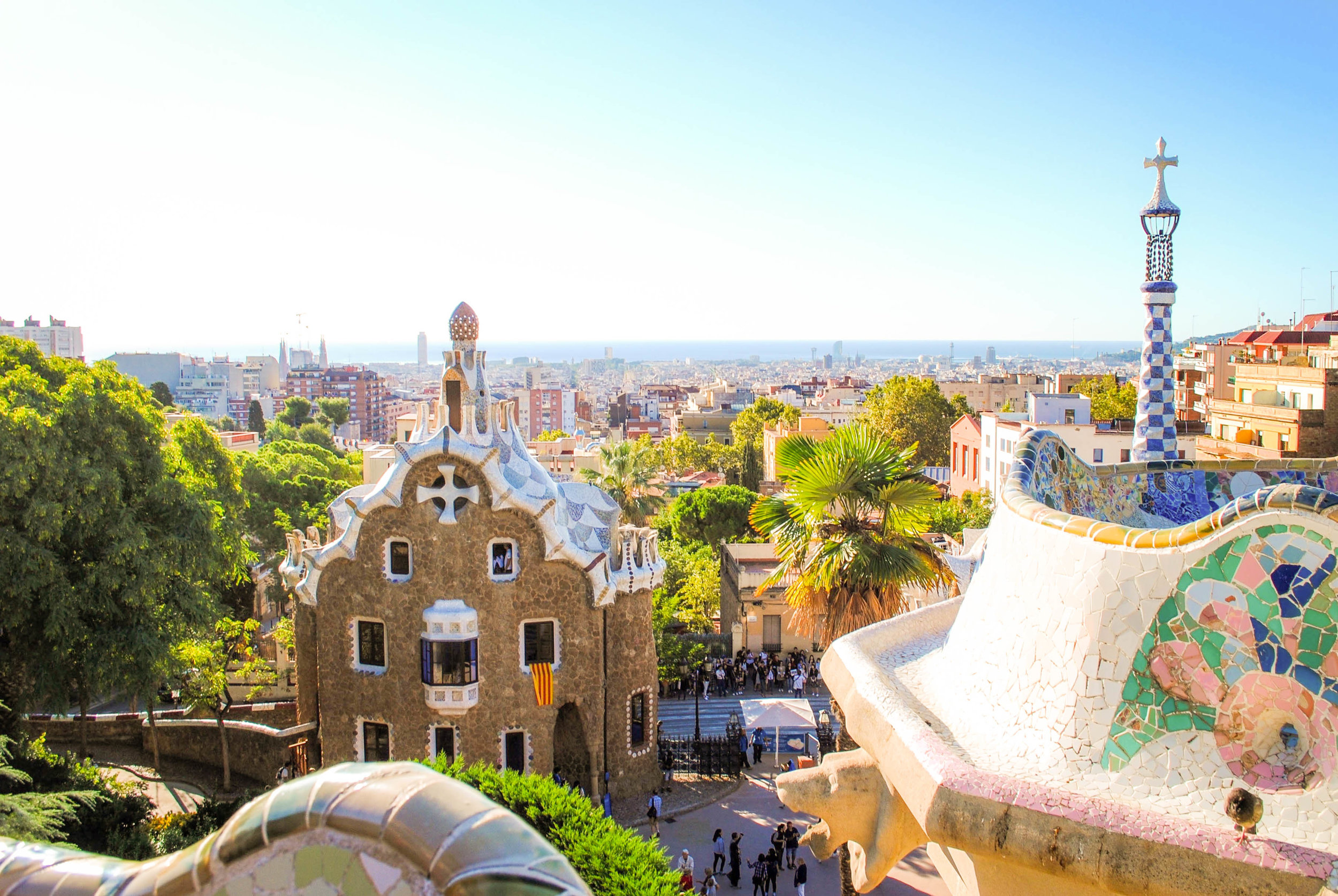 Park Güell in Barcelona, Spain