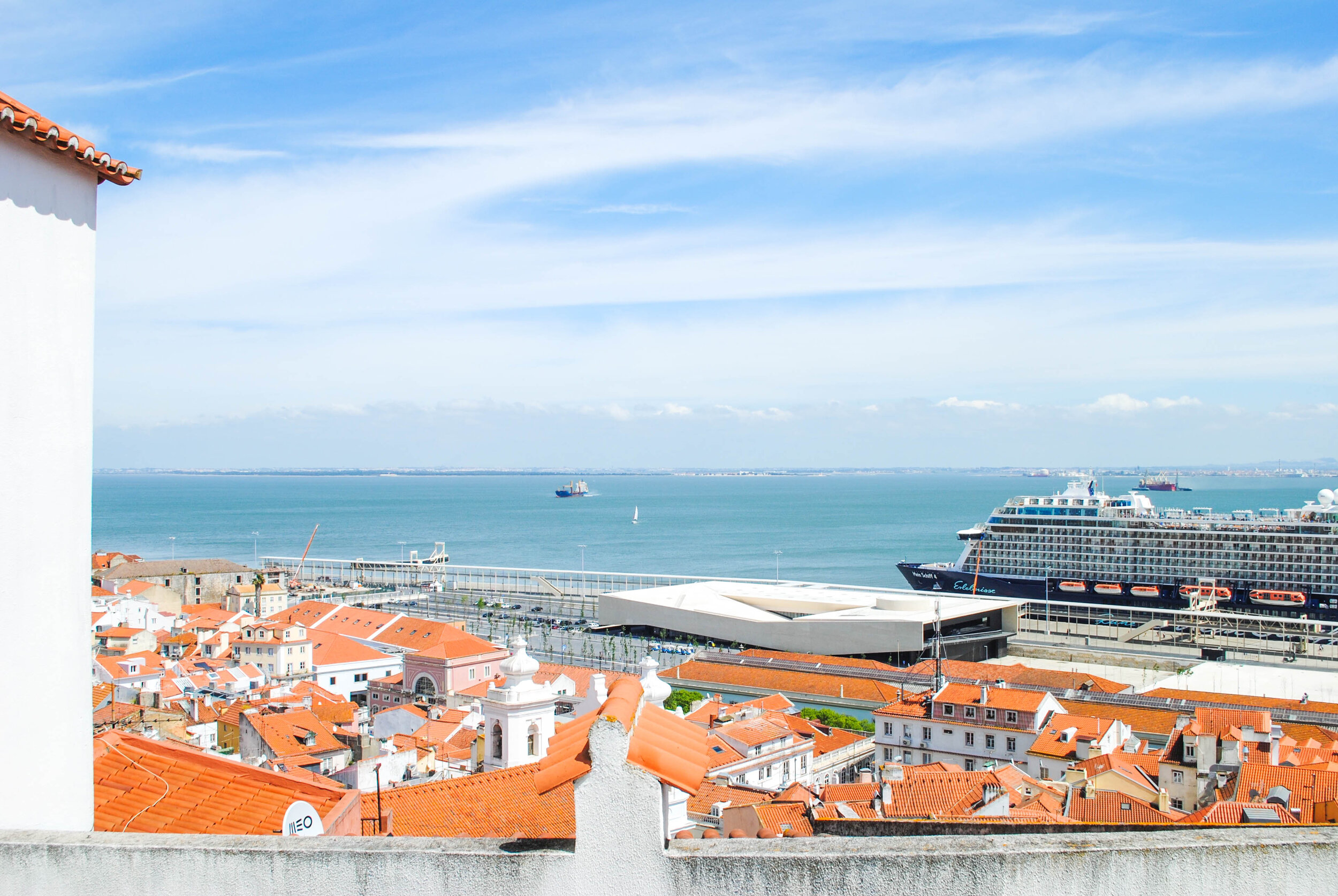 Miradouro de Santa Luzia in Lisbon, Portugal