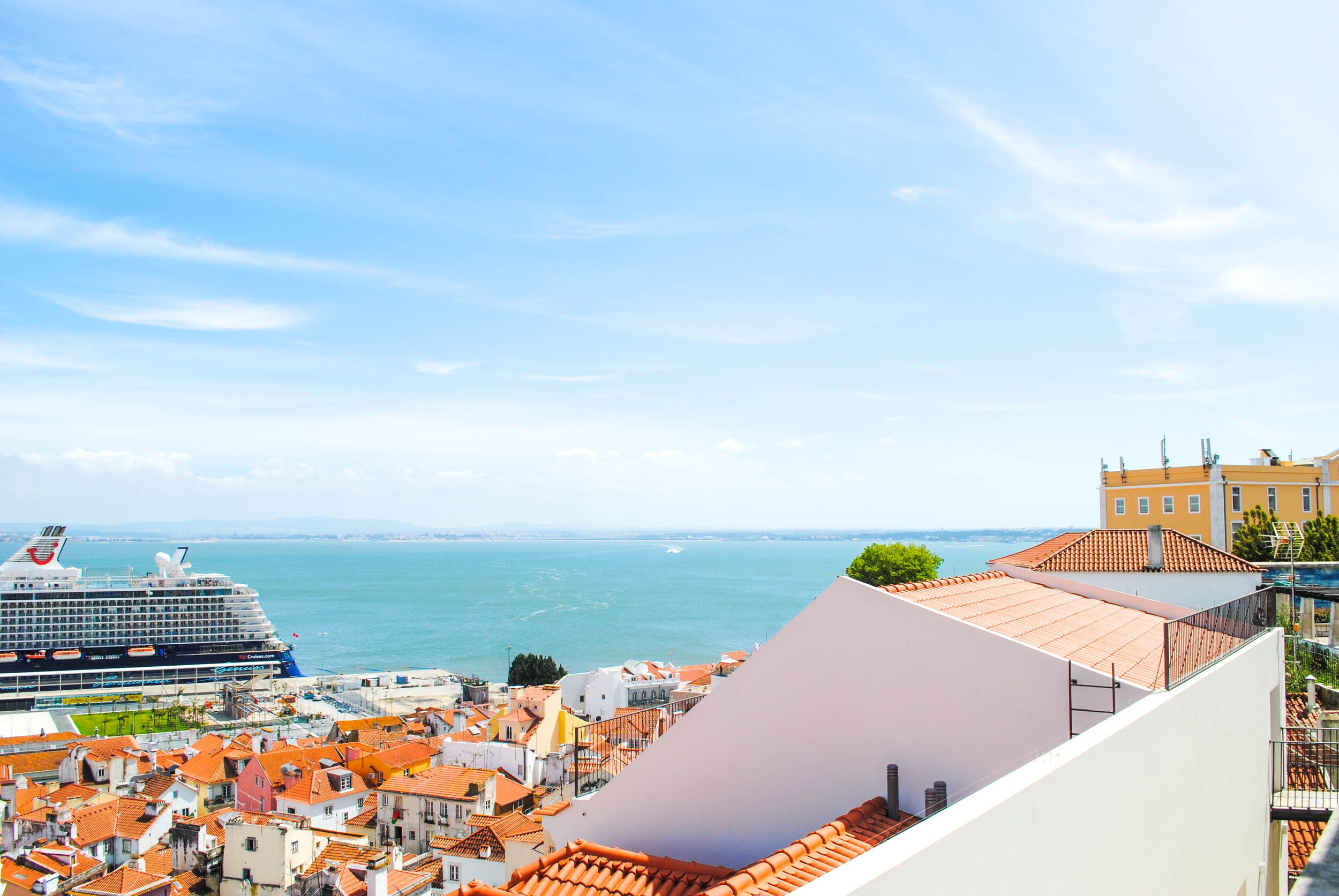 Miradouro de Santa Luzia in Lisbon, Portugal