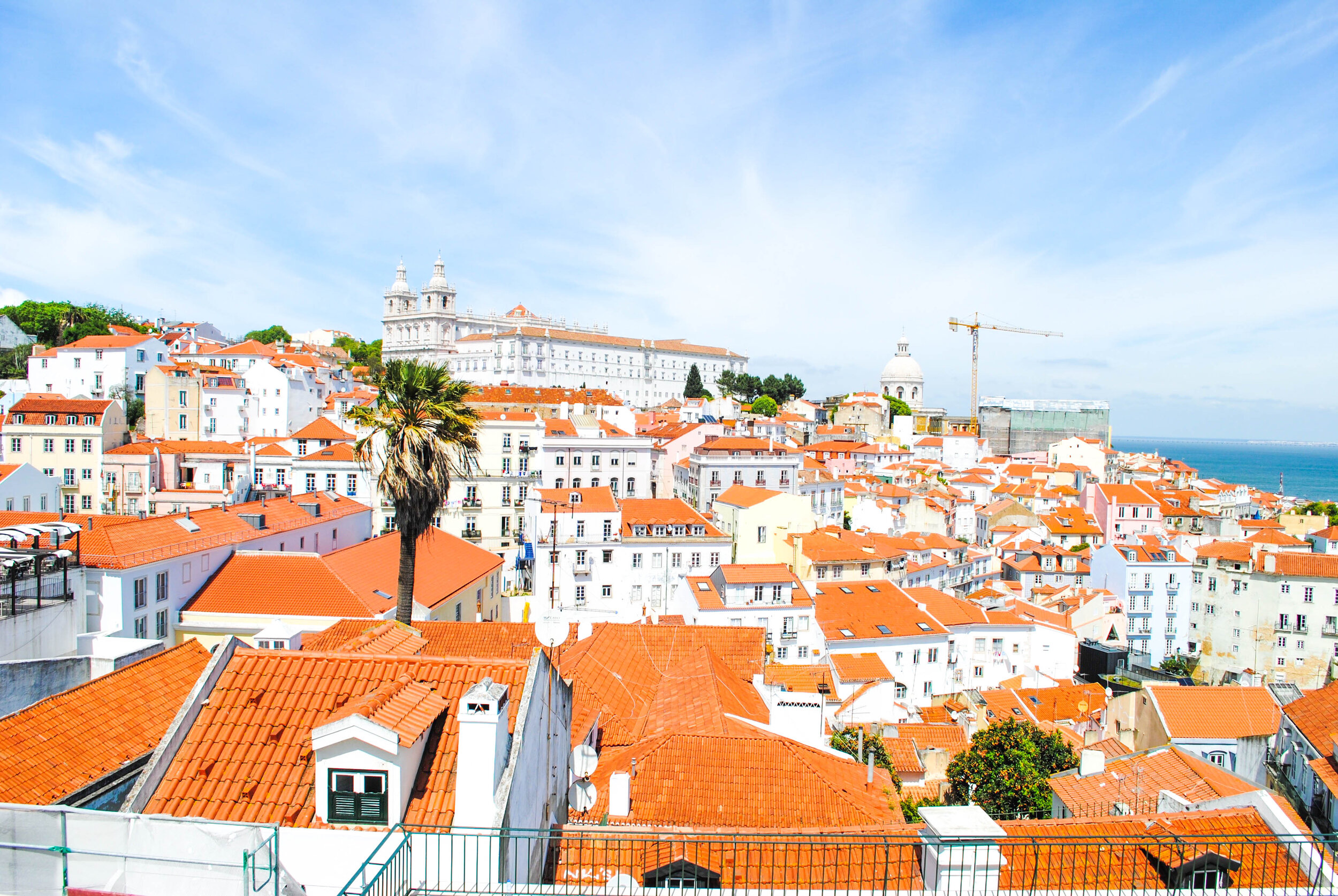 Miradouro de Santa Luzia in Lisbon, Portugal