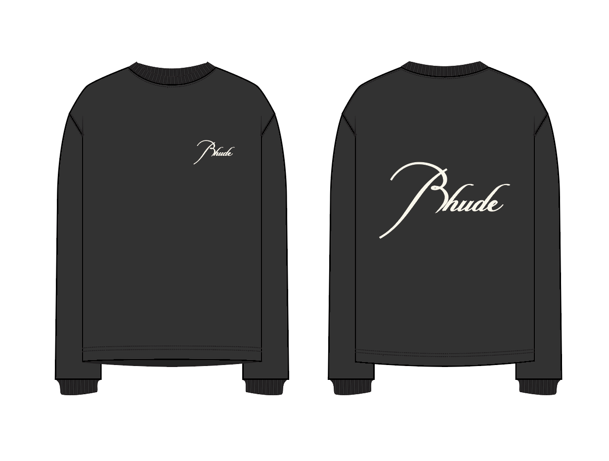 RHUDE Classique Reverse Long Sleeve Tee