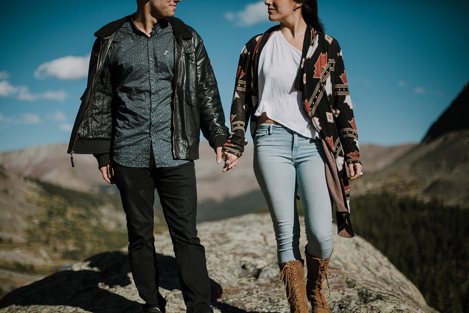 couple posing, breckenridge colorado wedding photographer, breckenridge colorado elopement photographer, hiking photographer, maui wedding photographer, maui elopement photographer