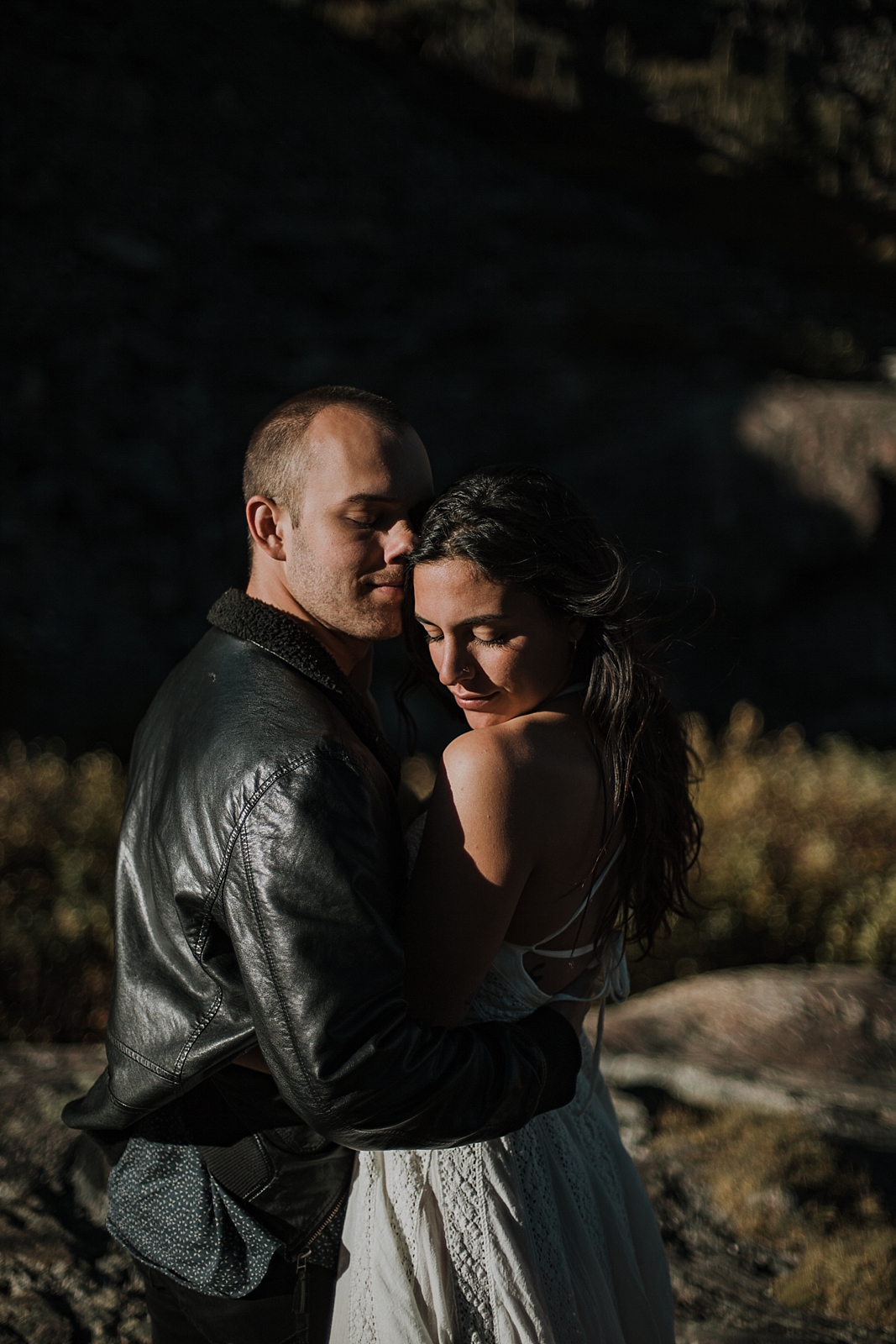 couple posing at sunset, breckenridge colorado wedding photographer, breckenridge colorado elopement photographer, hiking photographer, maui wedding photographer, maui elopement photographer