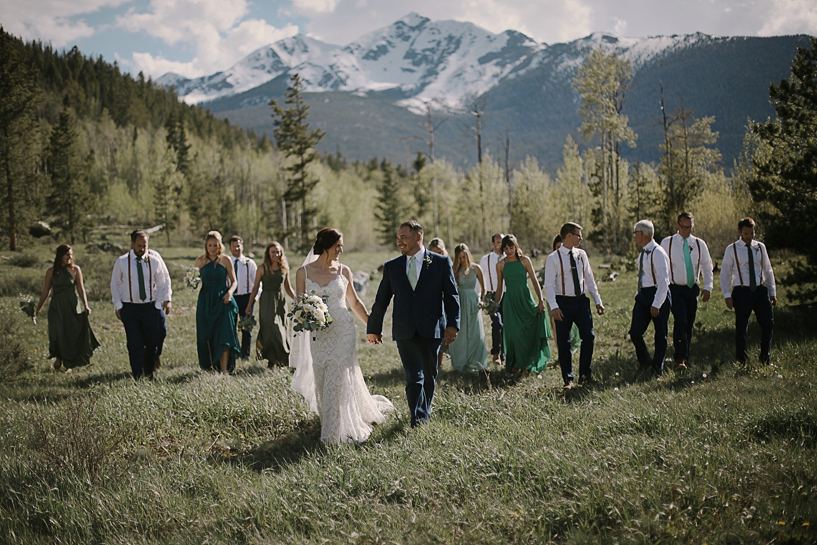 bridal party at agape, the church at agape outpost wedding, breckenridge colorado wedding, breckenridge colorado wedding photographer, agape outpost wedding photographer