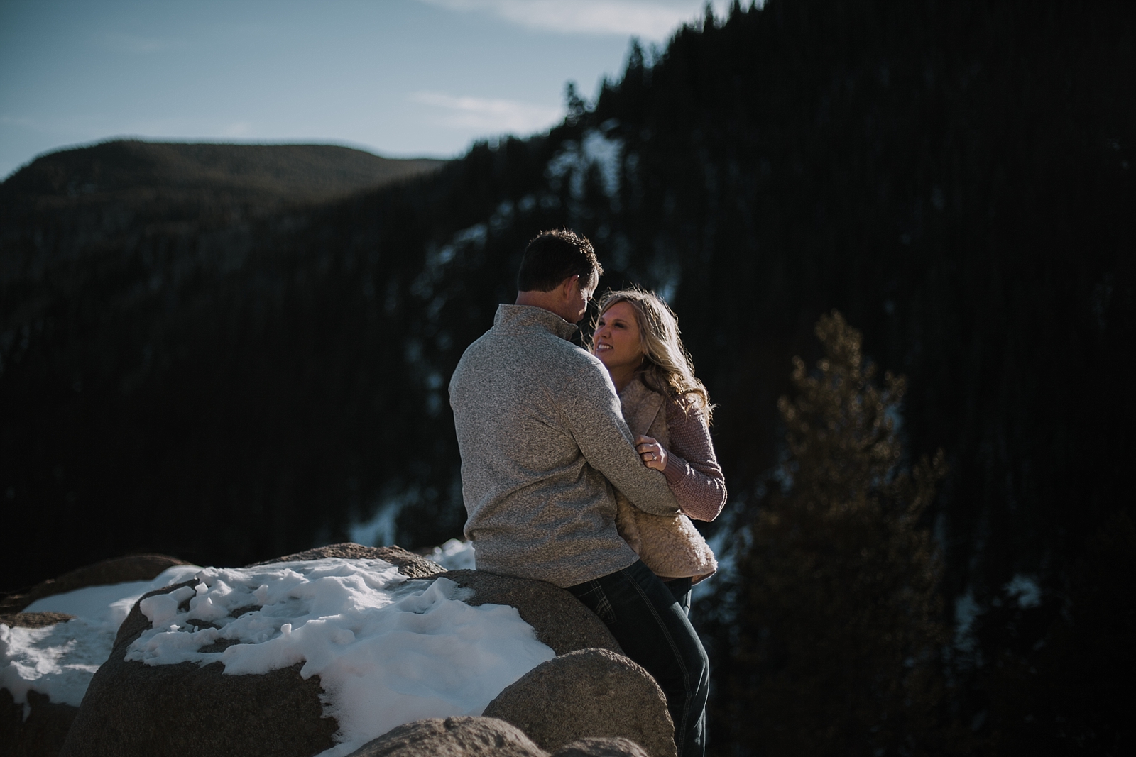couple posing, colorado adventure session, adventurous colorado wedding photographer, adventurous colorado engagement session, red cliff wedding photographer, leadville wedding photographer