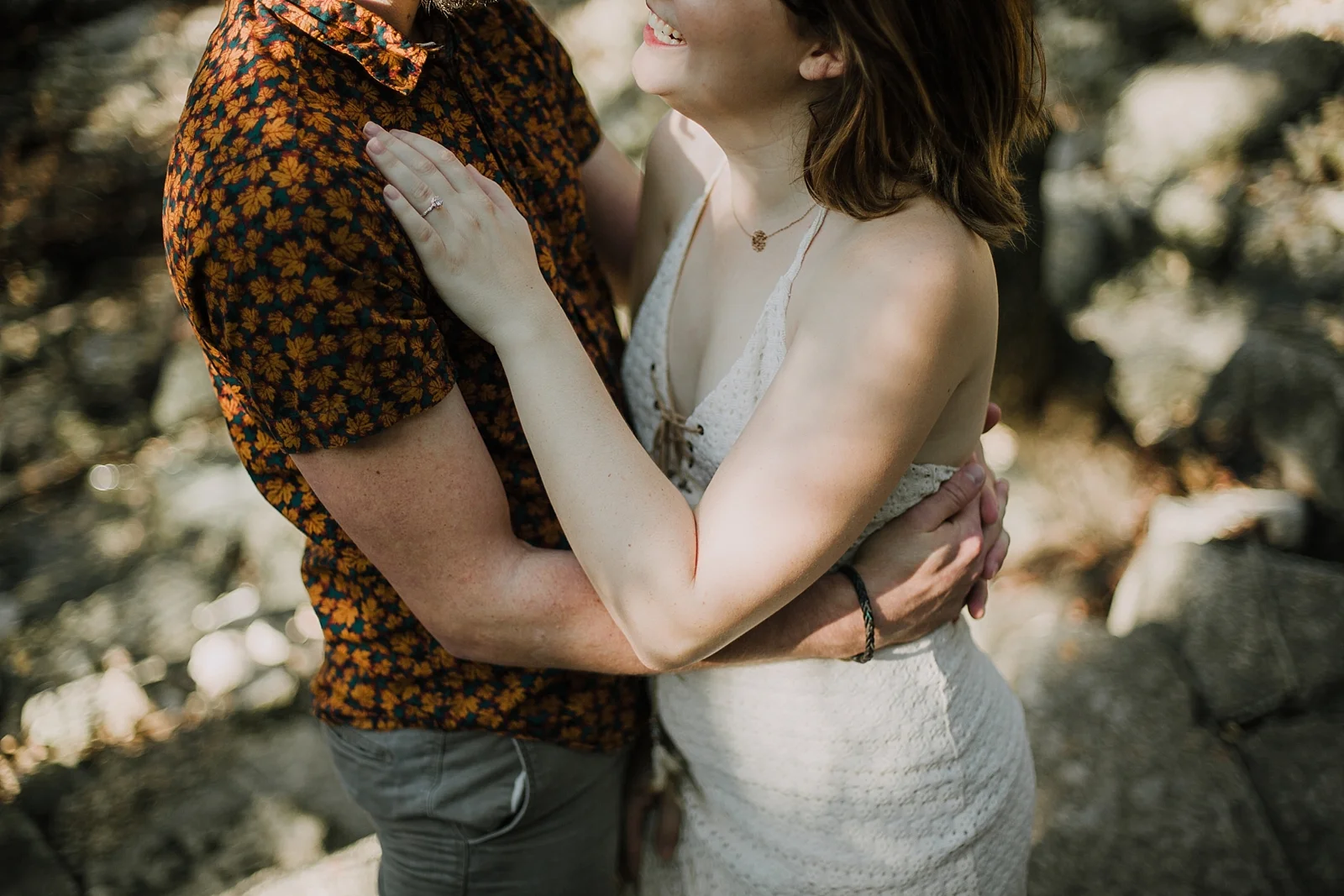 couple in the woods, green belt engagements, green belt austin engagements, austin texas engagements, austin texas wedding photographer