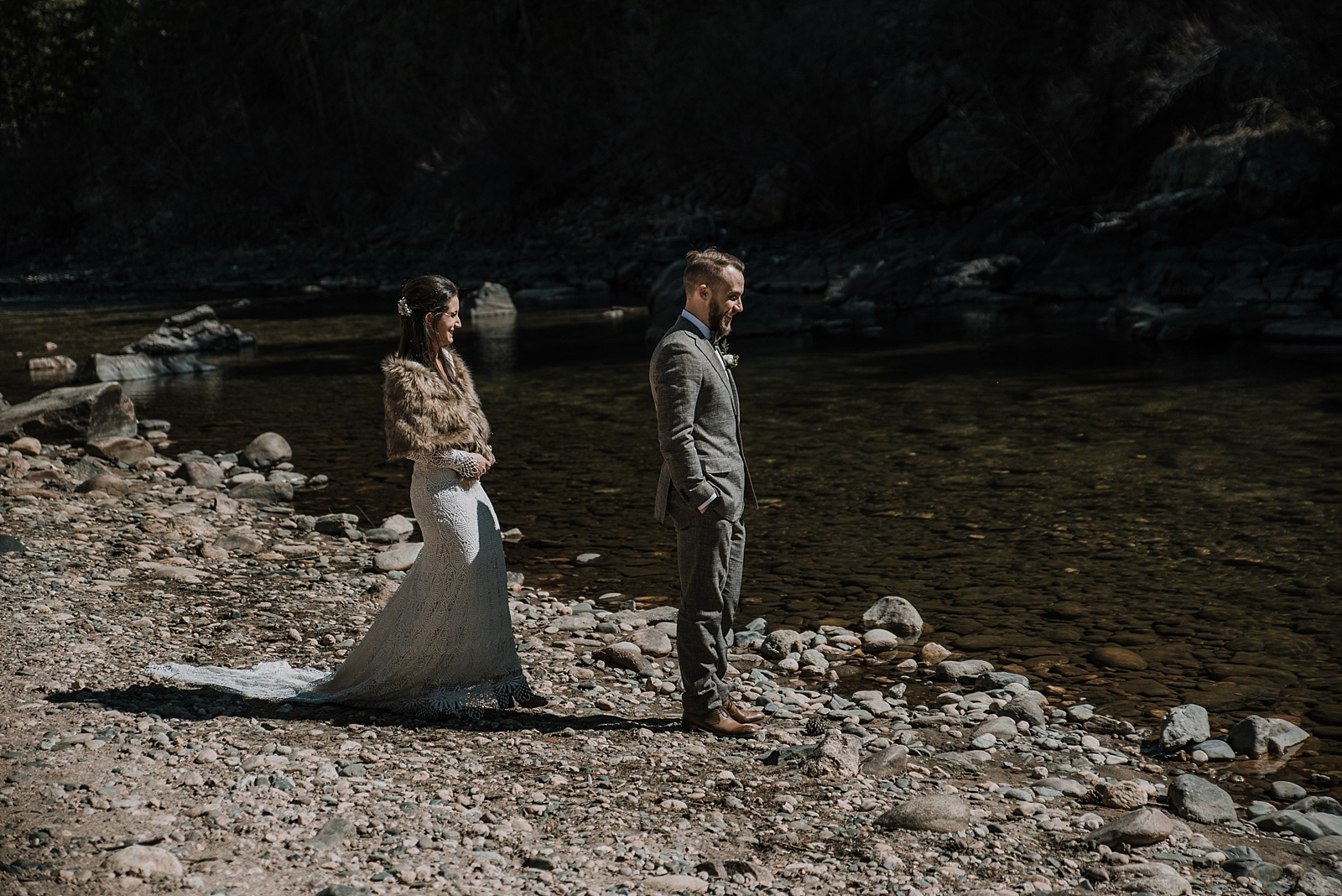 elopement first look, daughters of simone, gateway natural area elopement, seaman reservoir elopement, fort collins colorado elopement, colorado elopement, fort collins wedding photographer