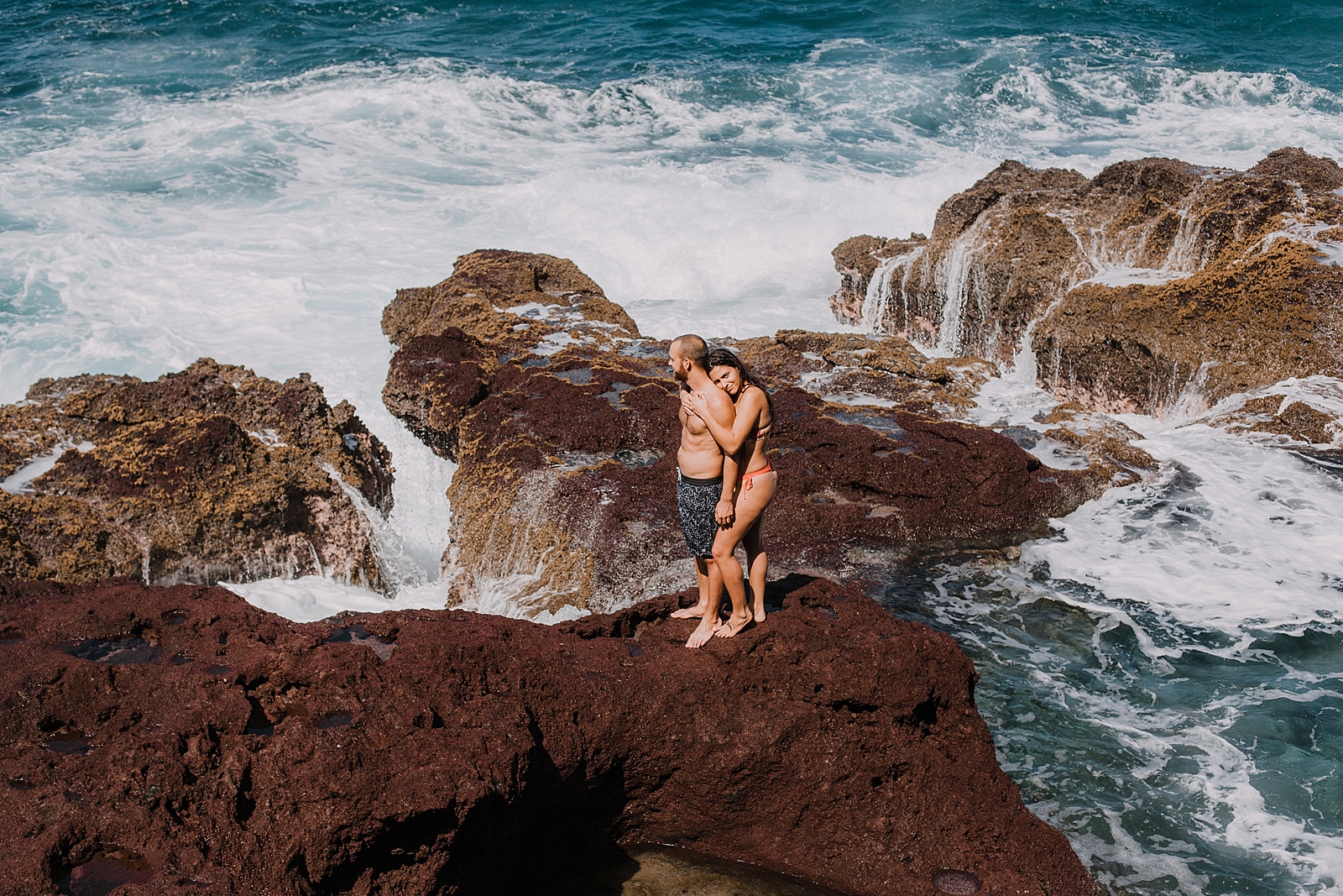 maui engagements, maui diving, maui cliffside, maui elopement photographer, maui wedding photographer, swimming engagements, maui hiking, maui hawaii hiking, lahaina beaches, swimsuit engagement