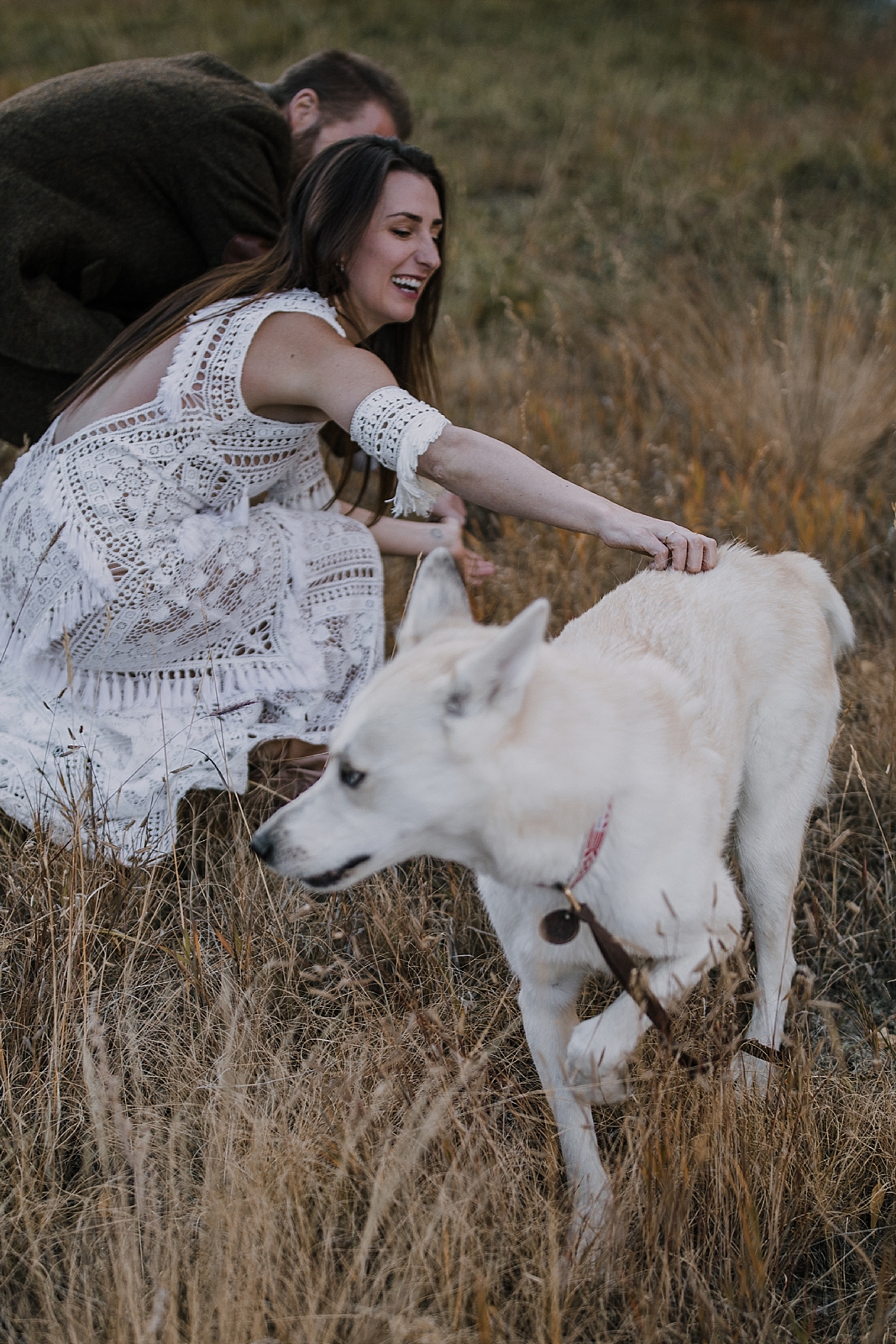 couple eloping, husky pup, couple hiking, norway elopement, post elopement celebration, wedding in the woods, buena vista elopement, buena vista wedding, nathrop colorado wedding, elope with your dog