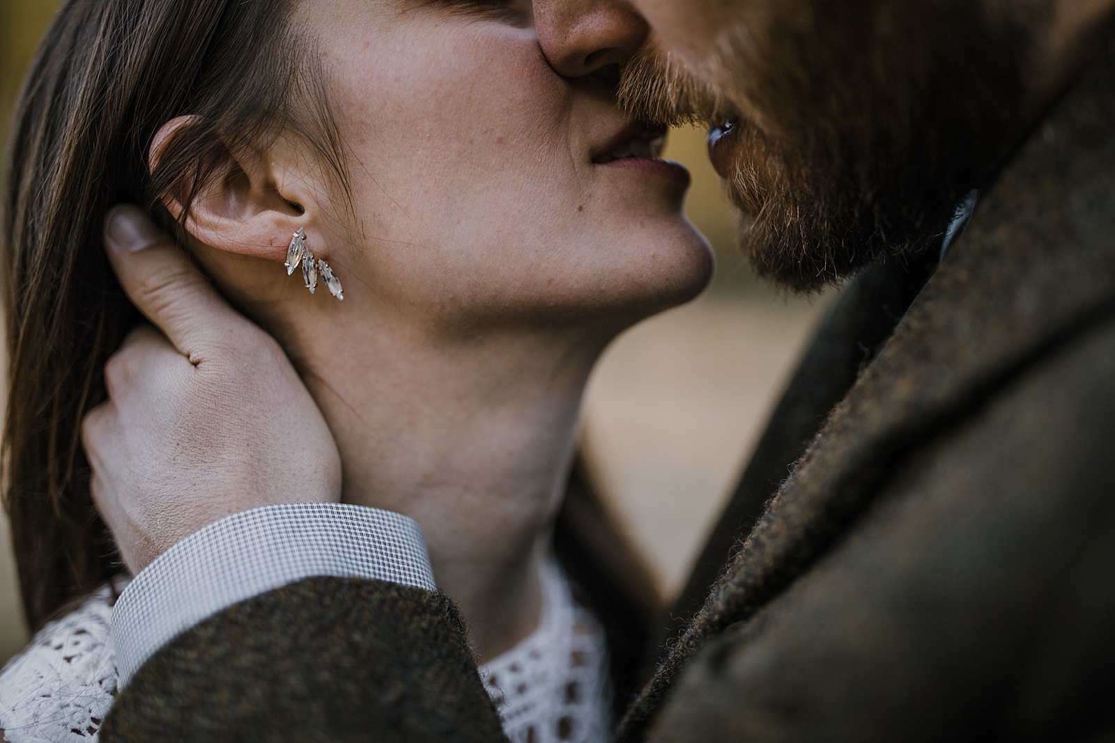couple kissing, couple hiking, norway elopement, post elopement celebration, wedding in the woods, buena vista elopement, buena vista wedding, nathrop colorado wedding, elope with your dog