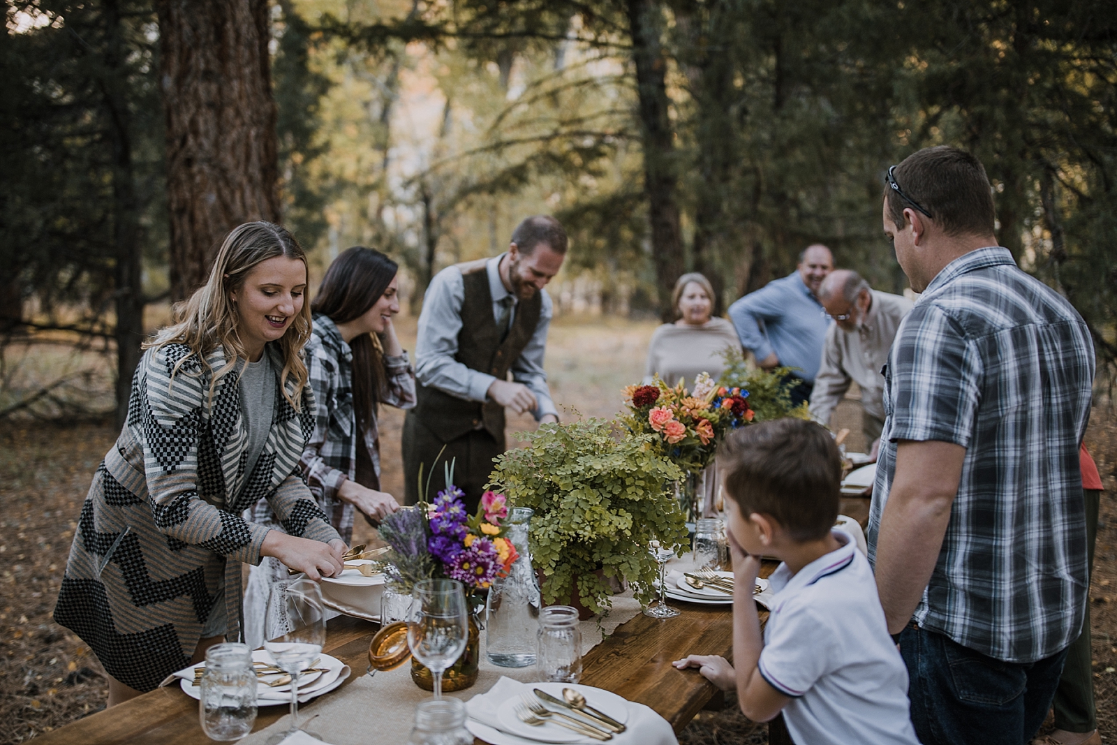elopement dinner, picnic elopement, norway elopement, post elopement celebration, wedding in the woods, buena vista elopement, buena vista wedding, nathrop colorado wedding, elope with your dog