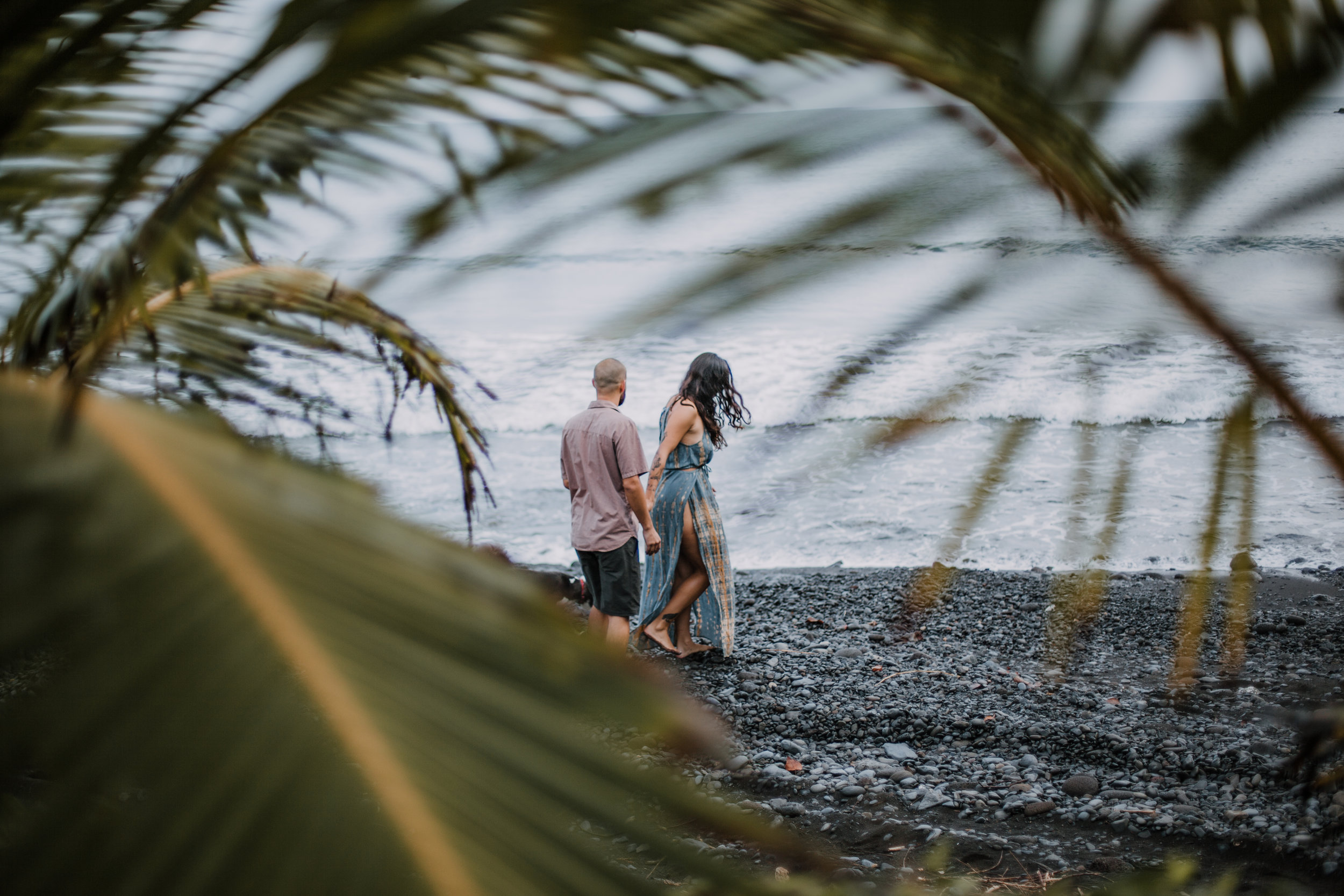 beach engagement, island hiking, hawaii waterfall, road to hana, maui waterfall, hawaii wedding photographer, hawaii elopement photographer, maui wedding, maui engagements, maui elopement, maui jungle