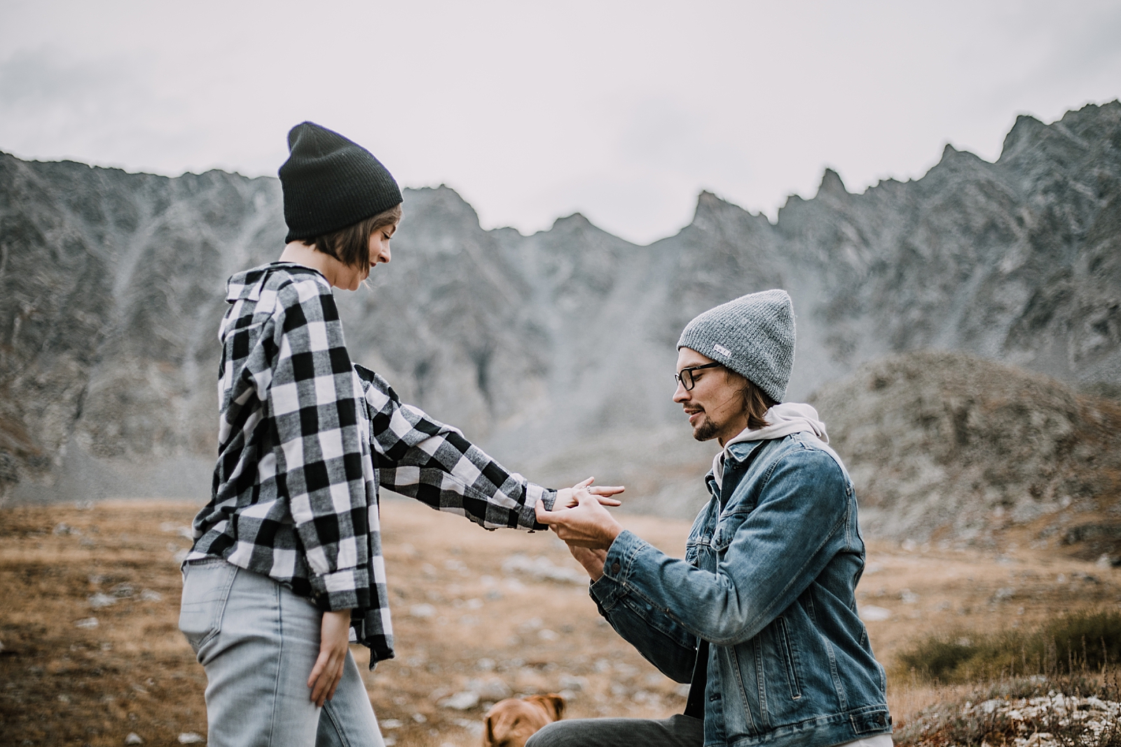 she said yes, colorado surprise proposal, hike mayflower gulch, mayflower gulch proposal, mayflower gulch elopement, mayflower gulch wedding, mayflower gulch engagments, leadville elopement