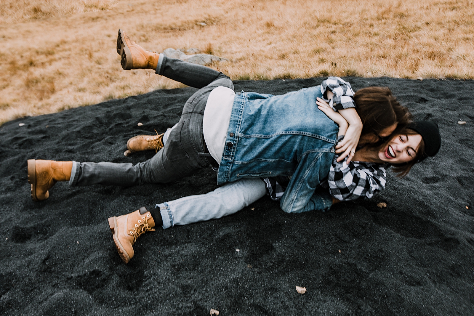 couple playing, colorado surprise proposal, hike mayflower gulch, mayflower gulch proposal, mayflower gulch elopement, mayflower gulch wedding, colorado 14er, colorado fourteener, leadville elopement