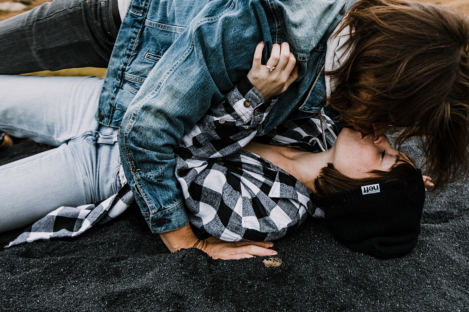 couple kissing, colorado surprise proposal, hike mayflower gulch, mayflower gulch proposal, mayflower gulch elopement, mayflower gulch wedding, colorado 14er, colorado fourteener, leadville elopement