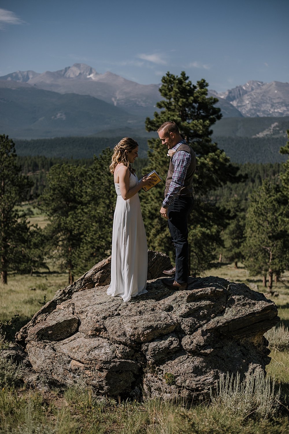 elopement ceremony, rocky mountain national park elopement, 3M curves elopement, self solemnizing, self solemnization, long's peak ceremony, hiking elopement, estes park elopement