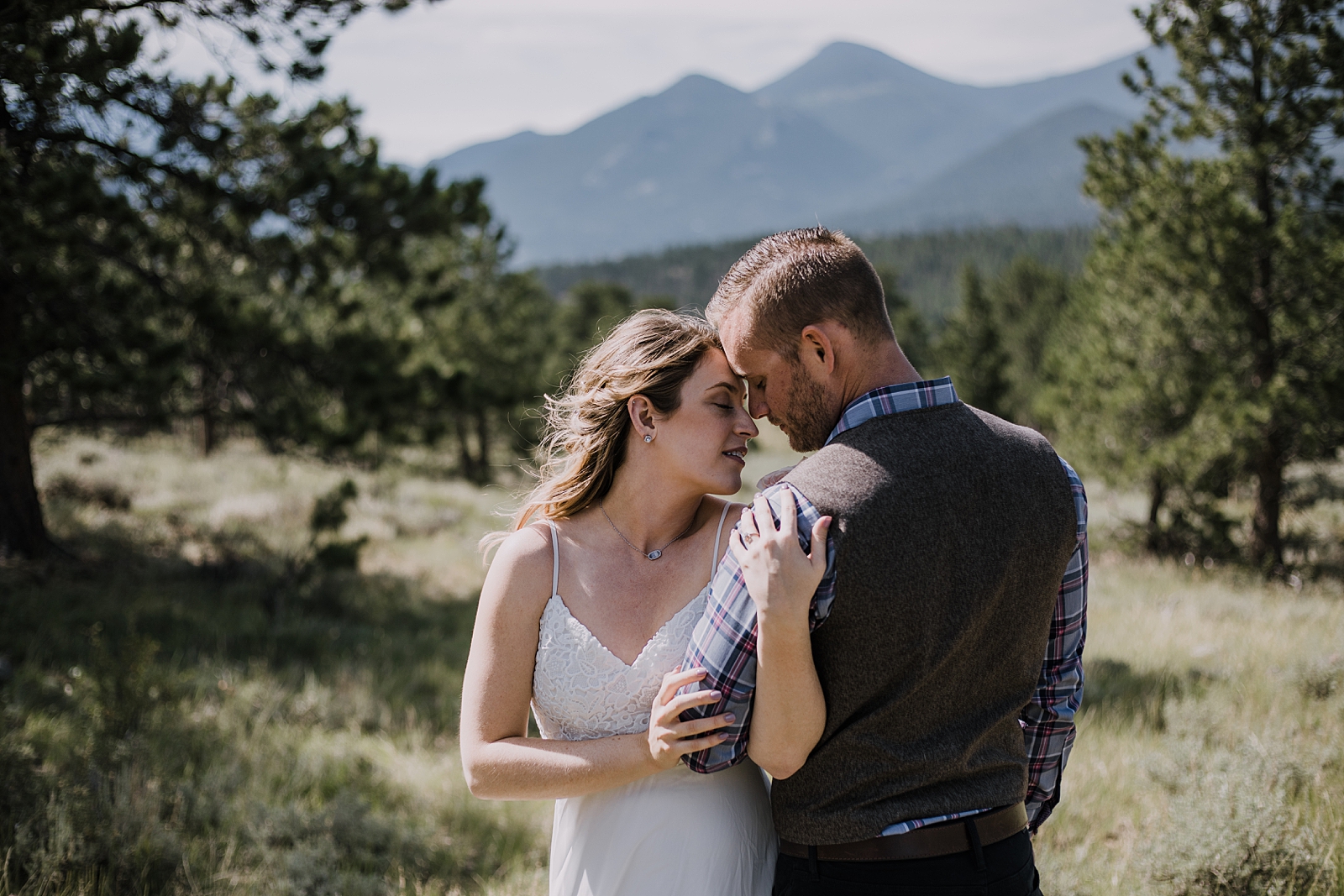 hiking at 3M curves in rocky mountain national park, rocky mountain national park elopement, self solemnize in rocky mountain national park, estes park elopement, 3M curves elopement