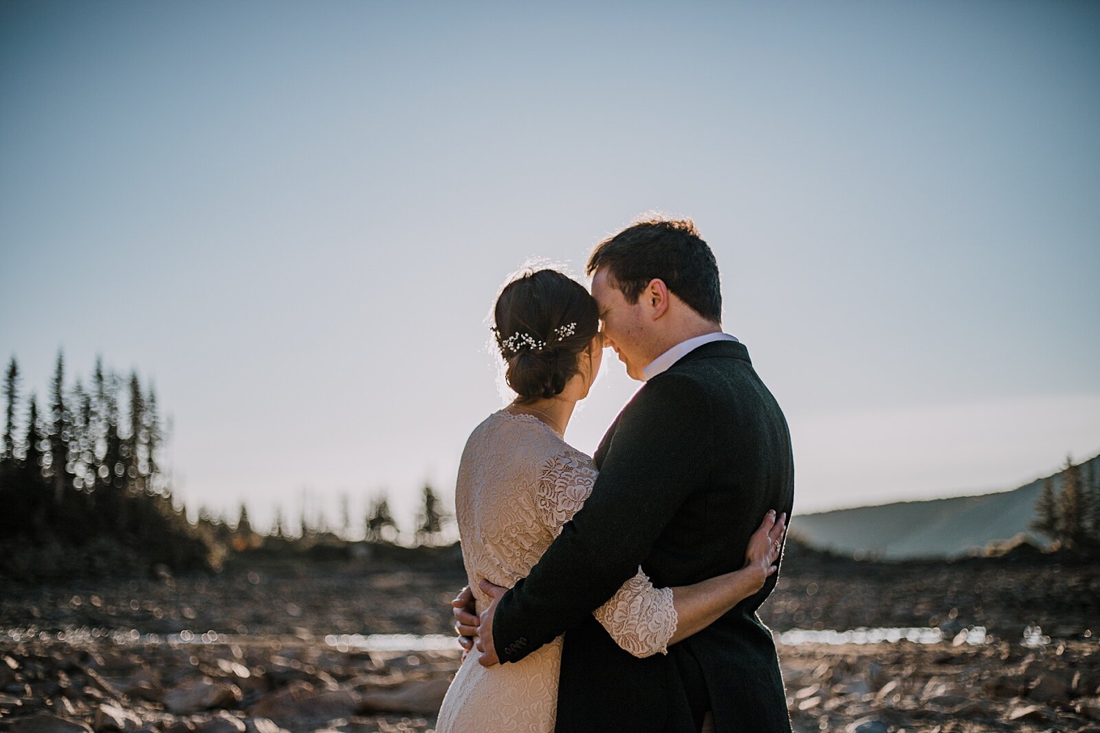 transatlantic long distance relationship self solemnizing elopement, dawn hike elopement indian peaks wilderness, sunrise elopement lake isabelle, eloping in brainard lake recreation area