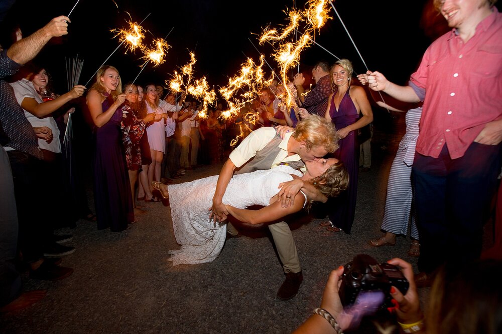 sparkler send off backyard at oregon wedding, deschutes national forest wedding, smith rock state park hiking wedding, terrebonne oregon backyard wedding