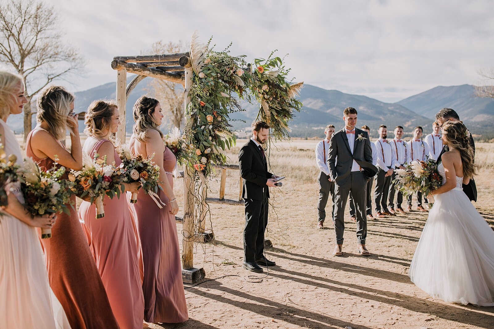 grooms first look, groom crying, the barn at sunset ranch in buena vista co, buena vista colorado wedding, the barn at sunset ranch wedding, buena vista colorado wedding venue
