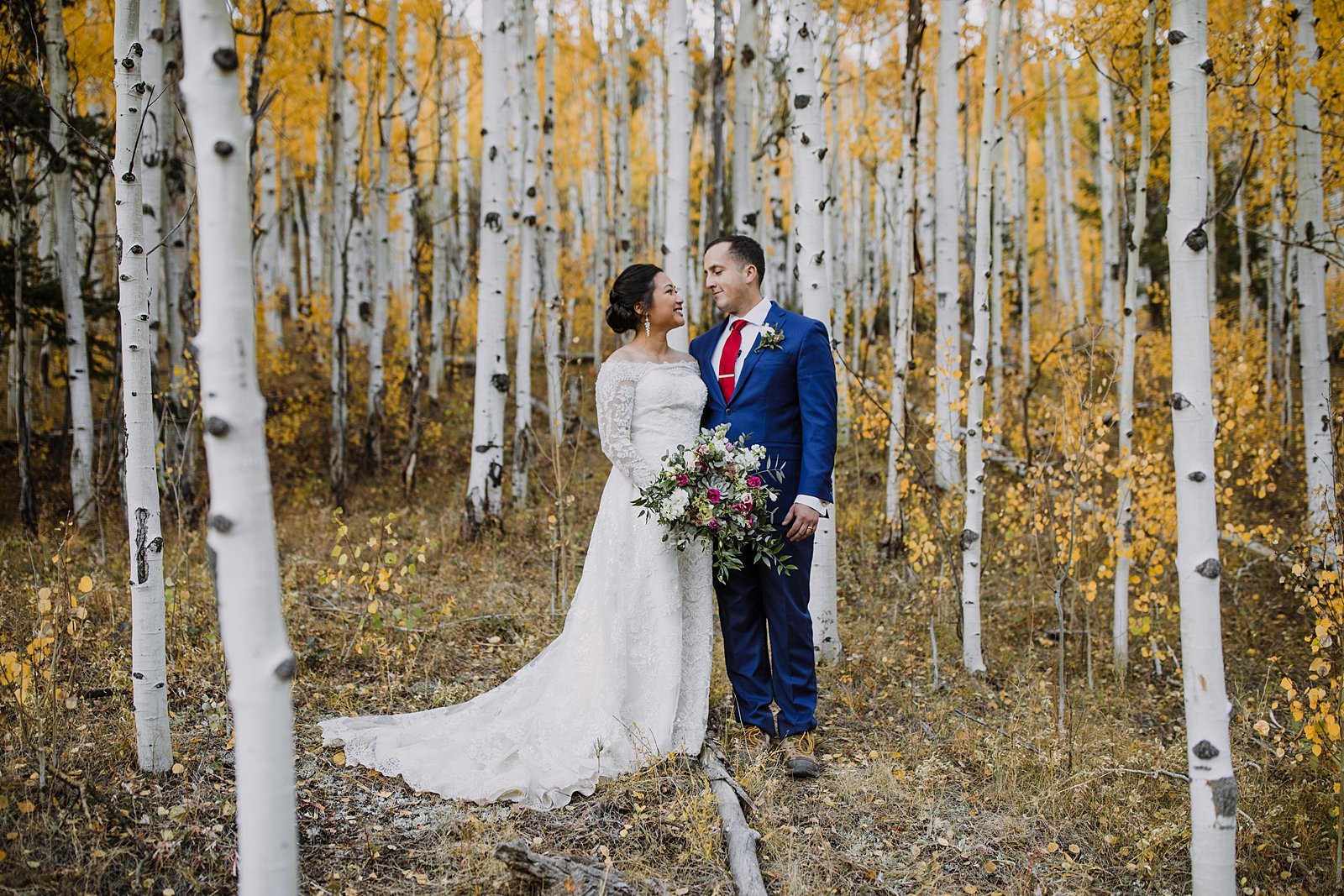 elopement ceremony in an aspen grove, ames colorado elopement, alta lakes elopement, ophir colorado elopement, telluride colorado wedding, hope lake elopement, priest lake elopement