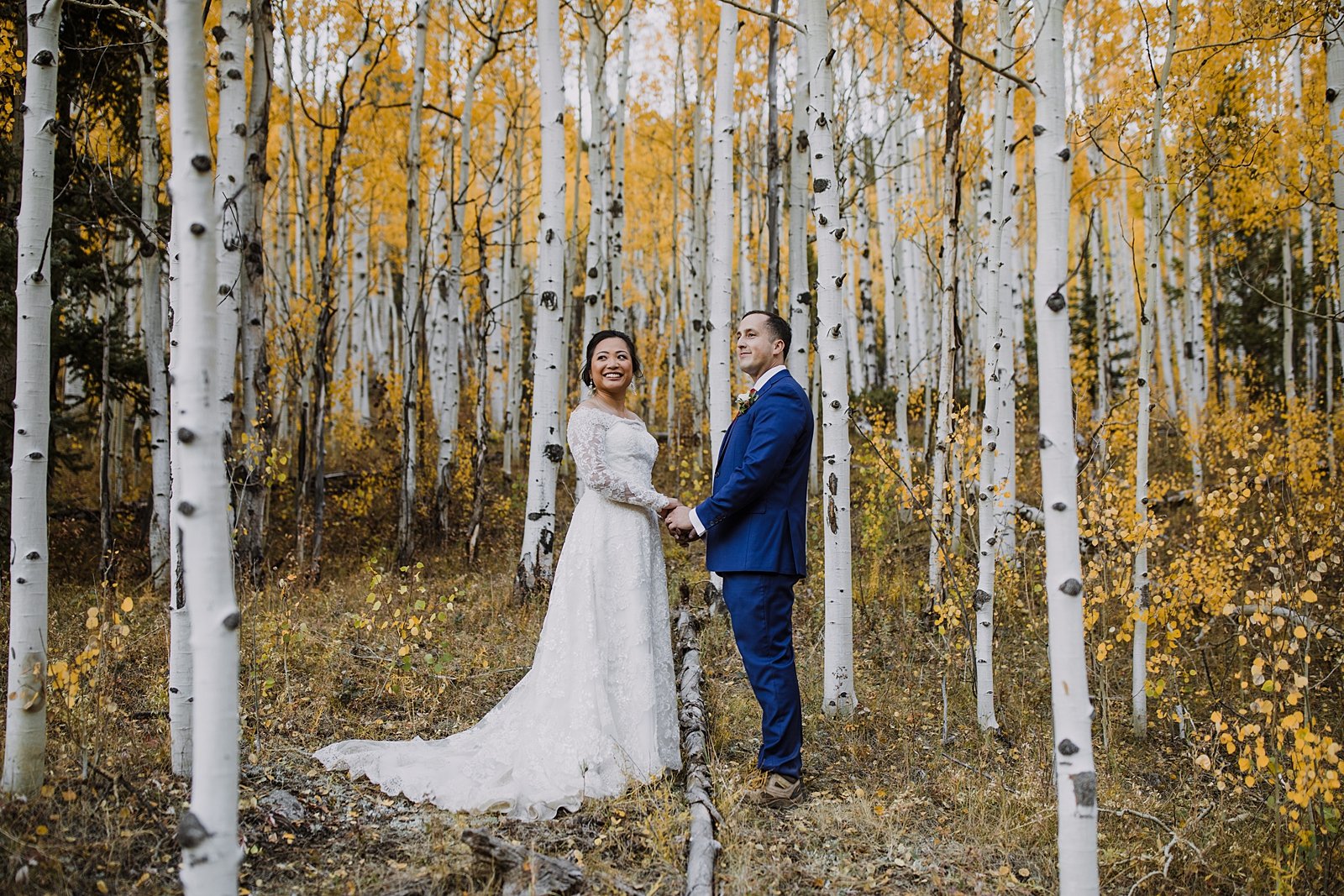 elopement ceremony in an aspen grove, ames colorado elopement, alta lakes elopement, ophir colorado elopement, telluride colorado wedding, trout lake elopement, priest lake elopement