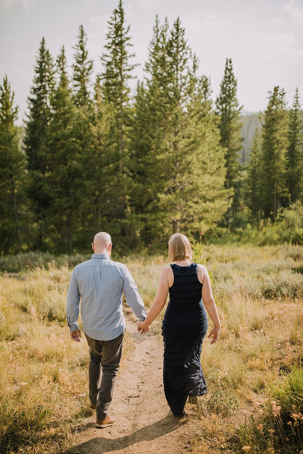 couple hiking, silverthorne colorado elopement, silverthorne colorado wedding, lily pad lake hiking, mount buffalo, red buffalo pass, postponed wedding