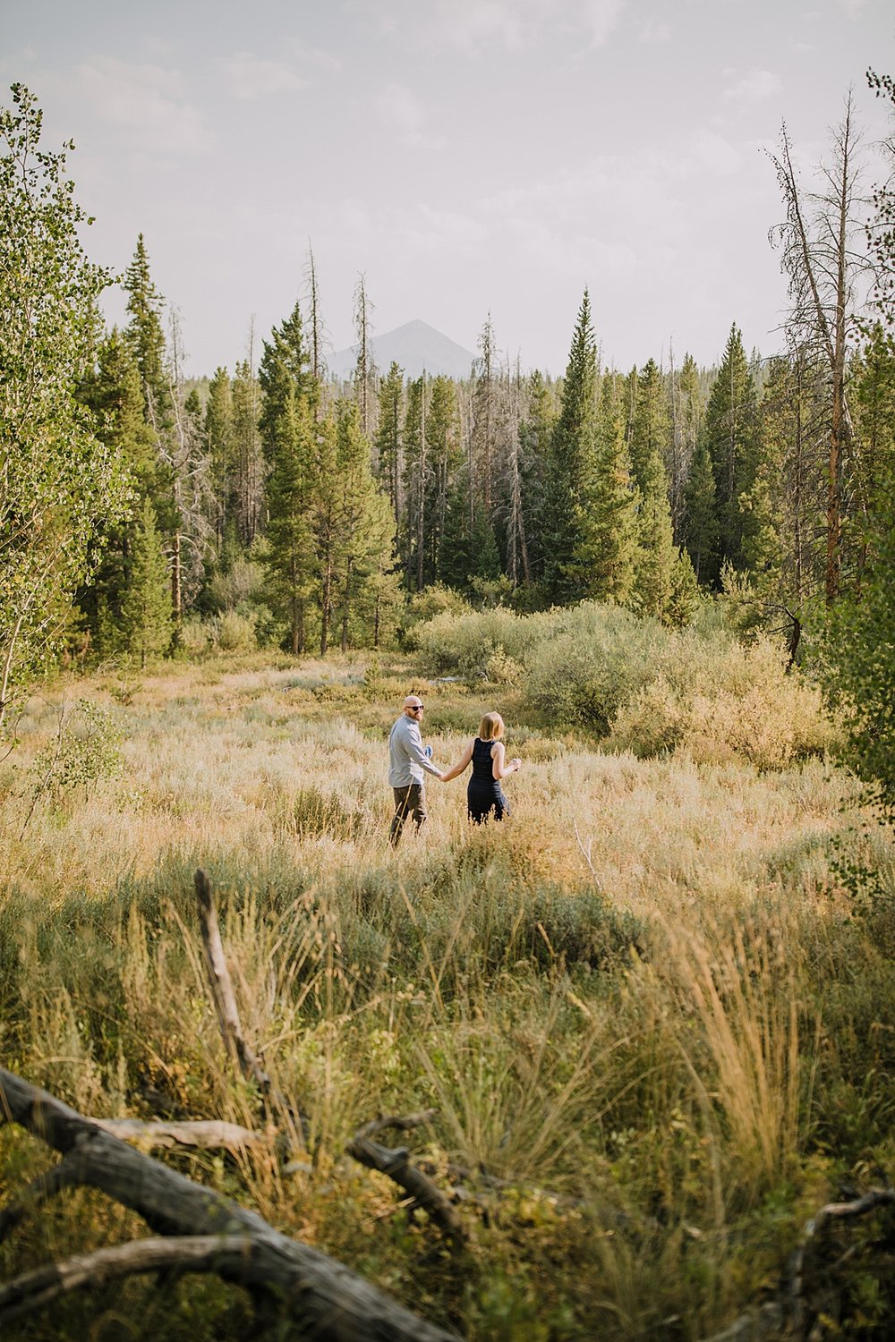 couple hiking, silverthorne colorado elopement, silverthorne colorado wedding, lily pad lake hiking, mount buffalo, red buffalo pass, postponed wedding