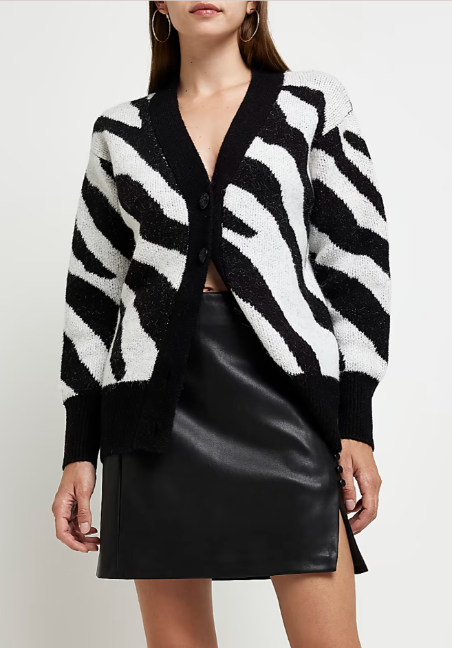 BLACK ANIMAL PRINT KNITTED CARDIGAN.PNG