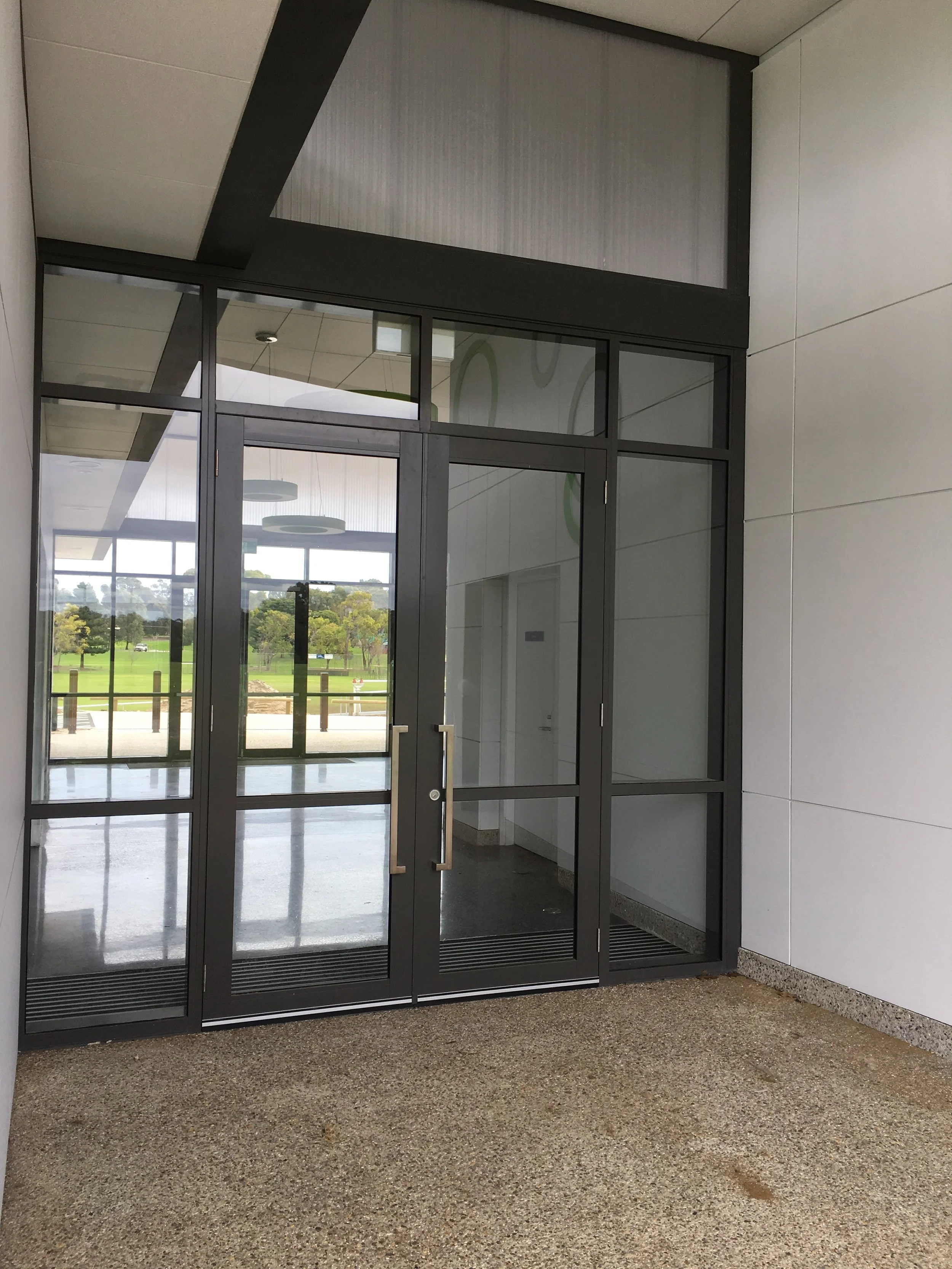 Entrance on the eastern (footy) side