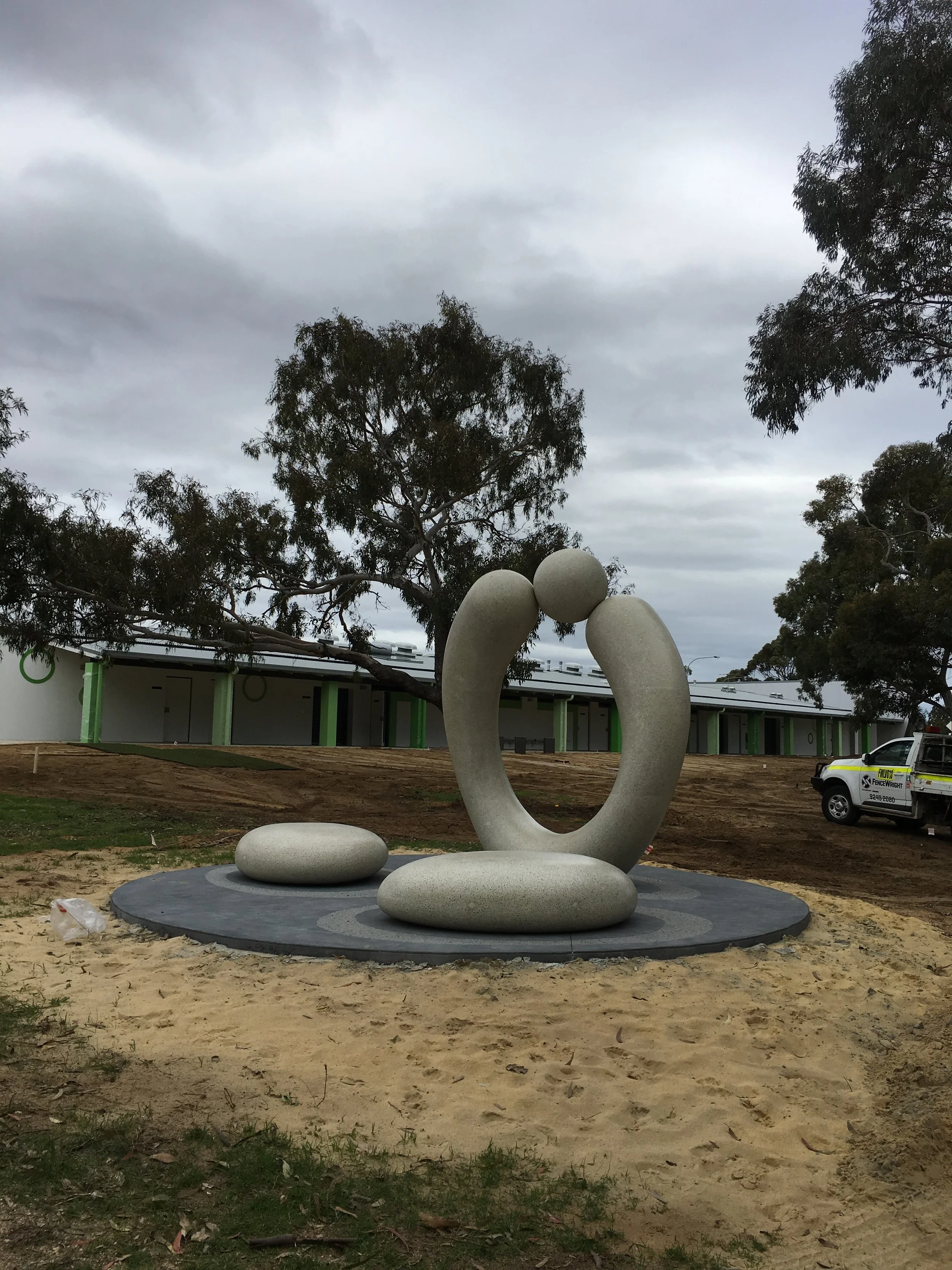 Beautification of the entrance is underway