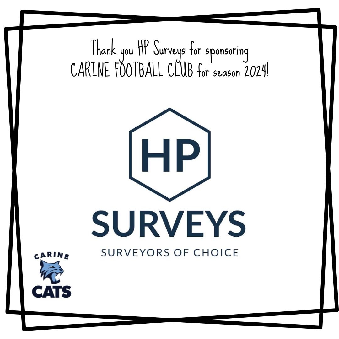 Big Shoutout to HP Surveys for being our proud sponsor in 2024! Your commitment to supporting our Club is greatly appreciated. Let&rsquo;s make 2024 a season to remember!
https://www.carinefooty.com.au/sponsors