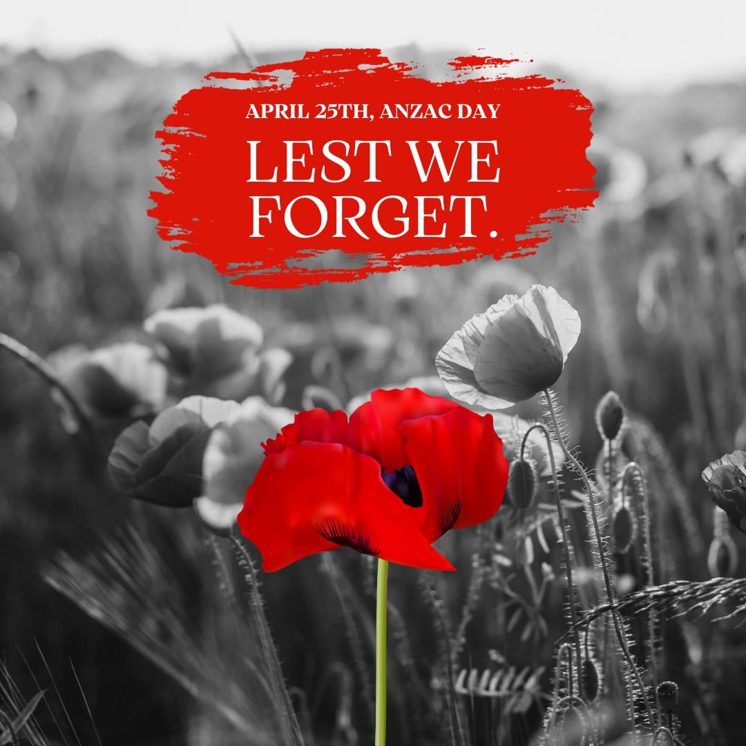 Honouring the courage and sacrifice of our ANZAC heroes today. Lest we forget.